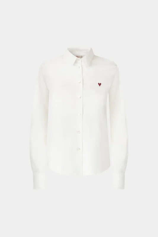 Broken Heart Slim Shirt White made by Antonio Marras