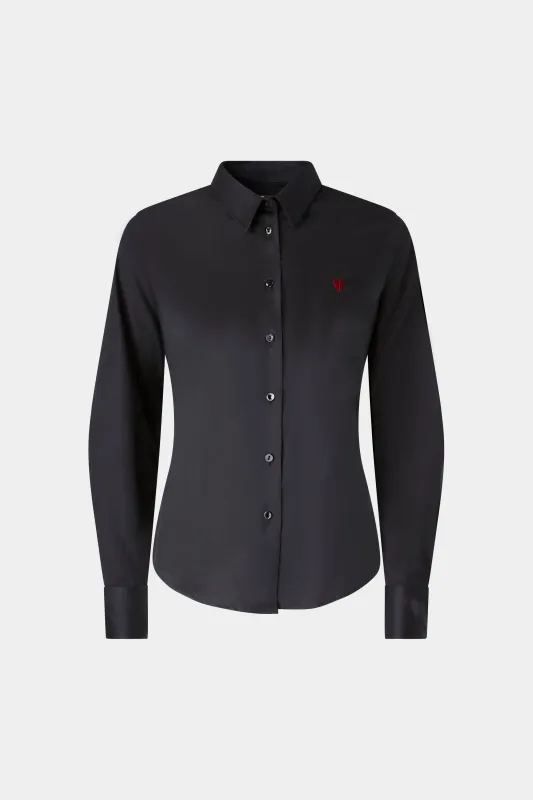 Broken Heart Slim Shirt Black made by Antonio Marras