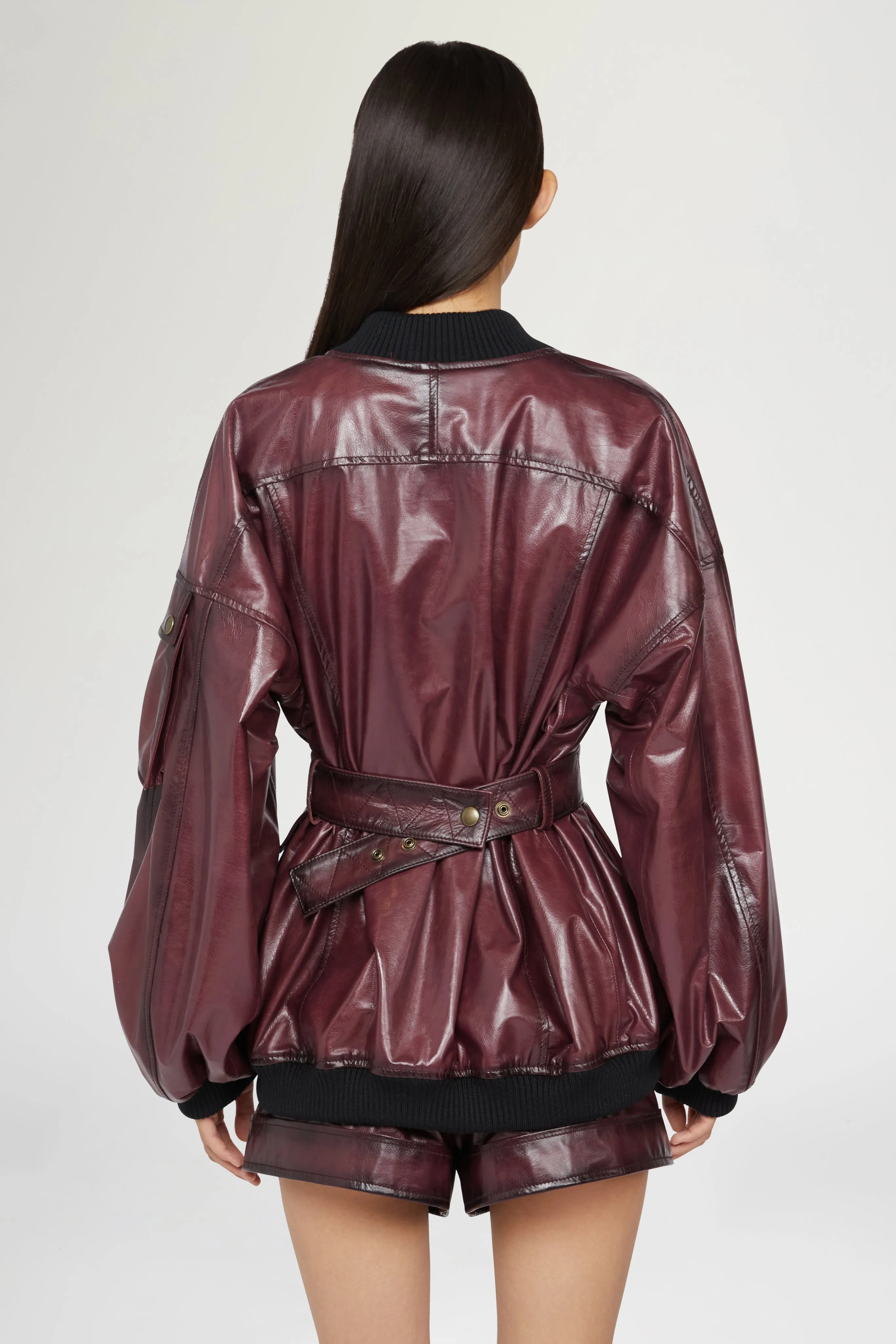 Bordeaux Leather Jacket sold by Antonio Marras product image thumbnail 5