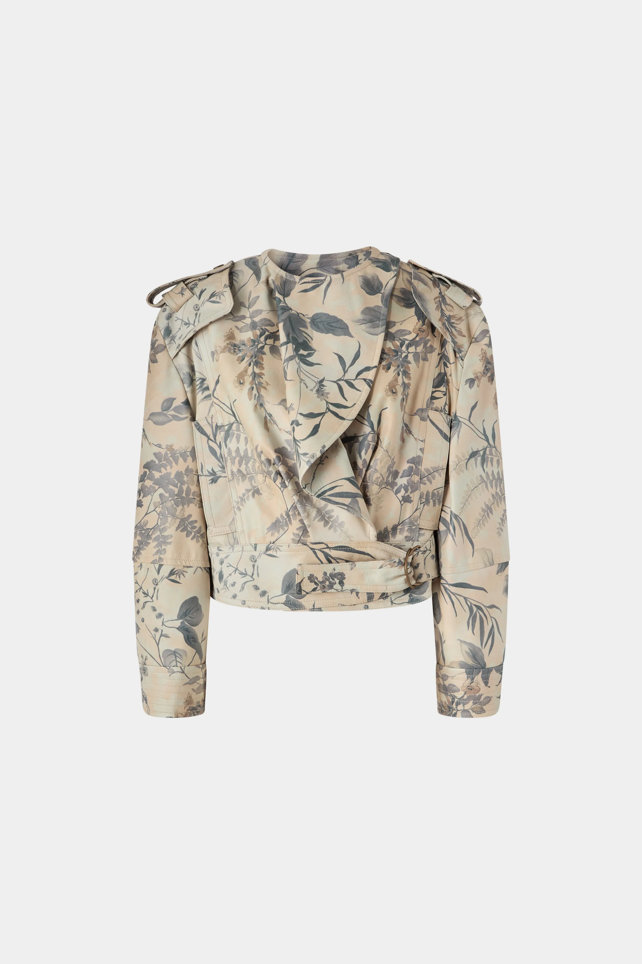 Leather Jacket Tropical Print sold by Antonio Marras