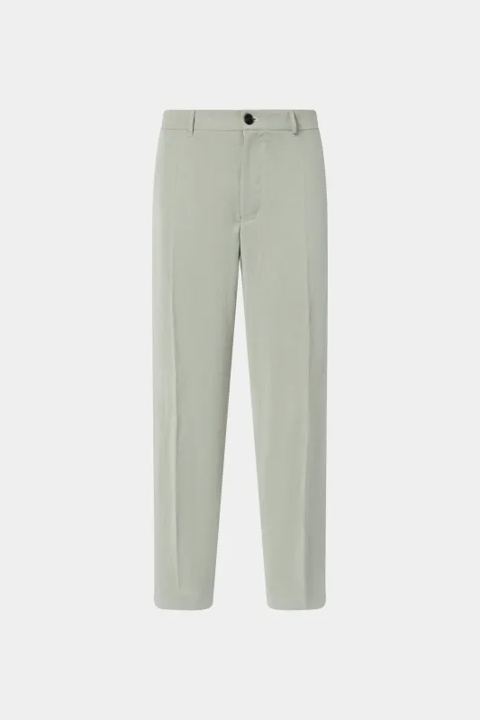 Sage Green Straight-Leg Trousers made by Antonio Marras