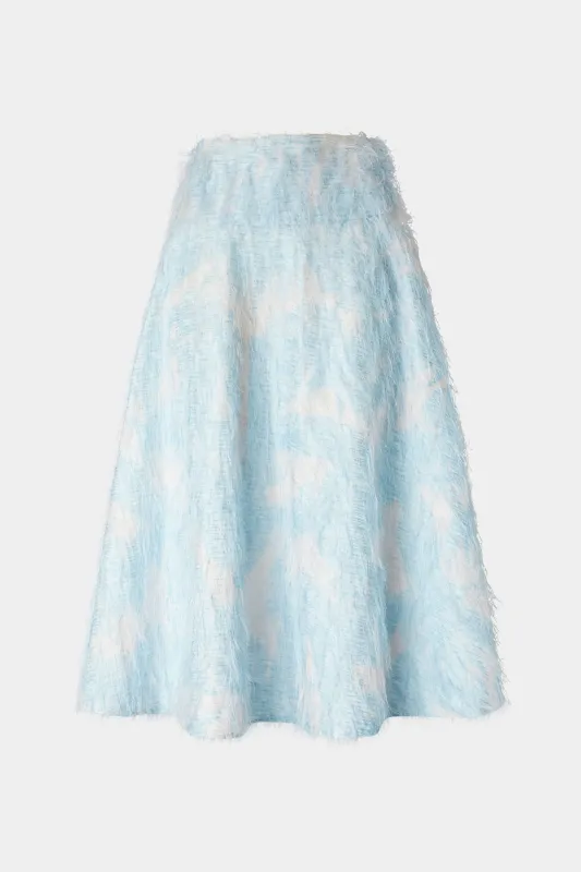 Circle Skirt with Basque Waist and Cloud Print made by Antonio Marras