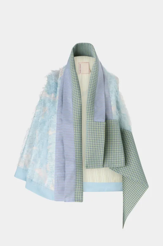 Round-cut Patchwork Gavoi with Mixed Fabrics made by Antonio Marras