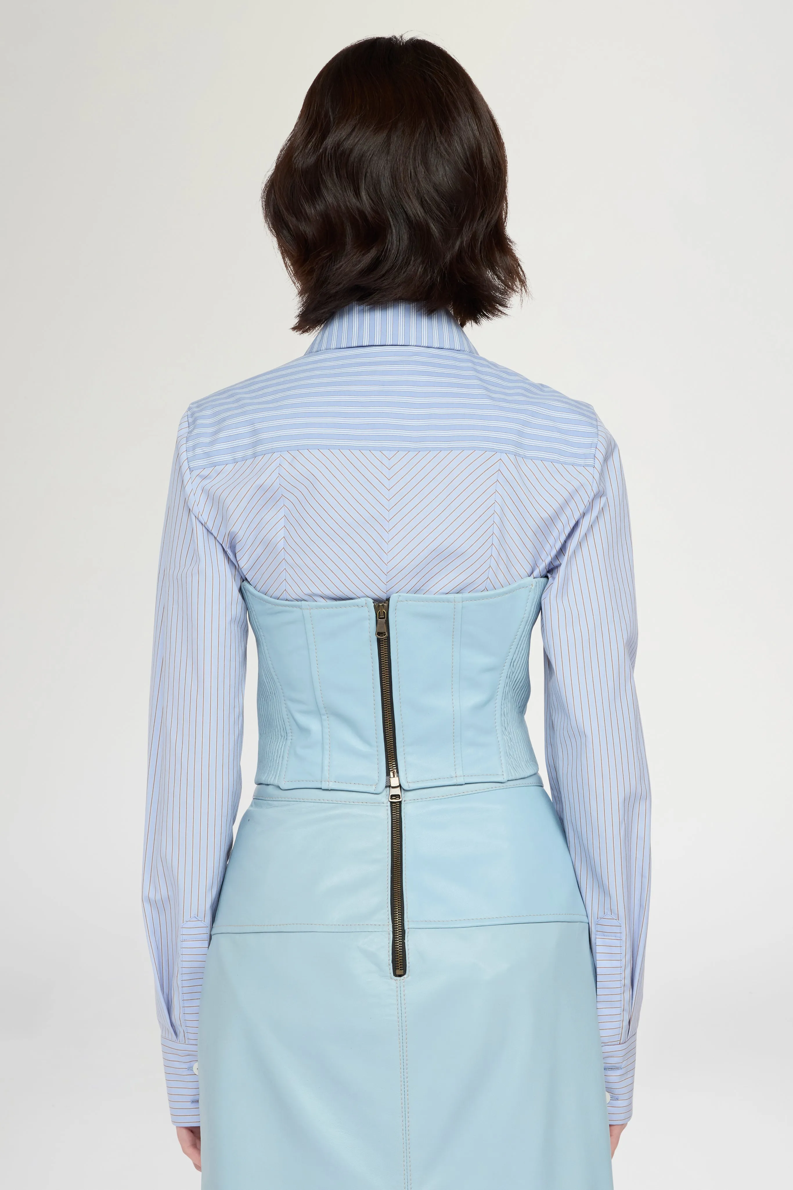 Leather Bustier in Light Blue sold by Antonio Marras product image thumbnail 3