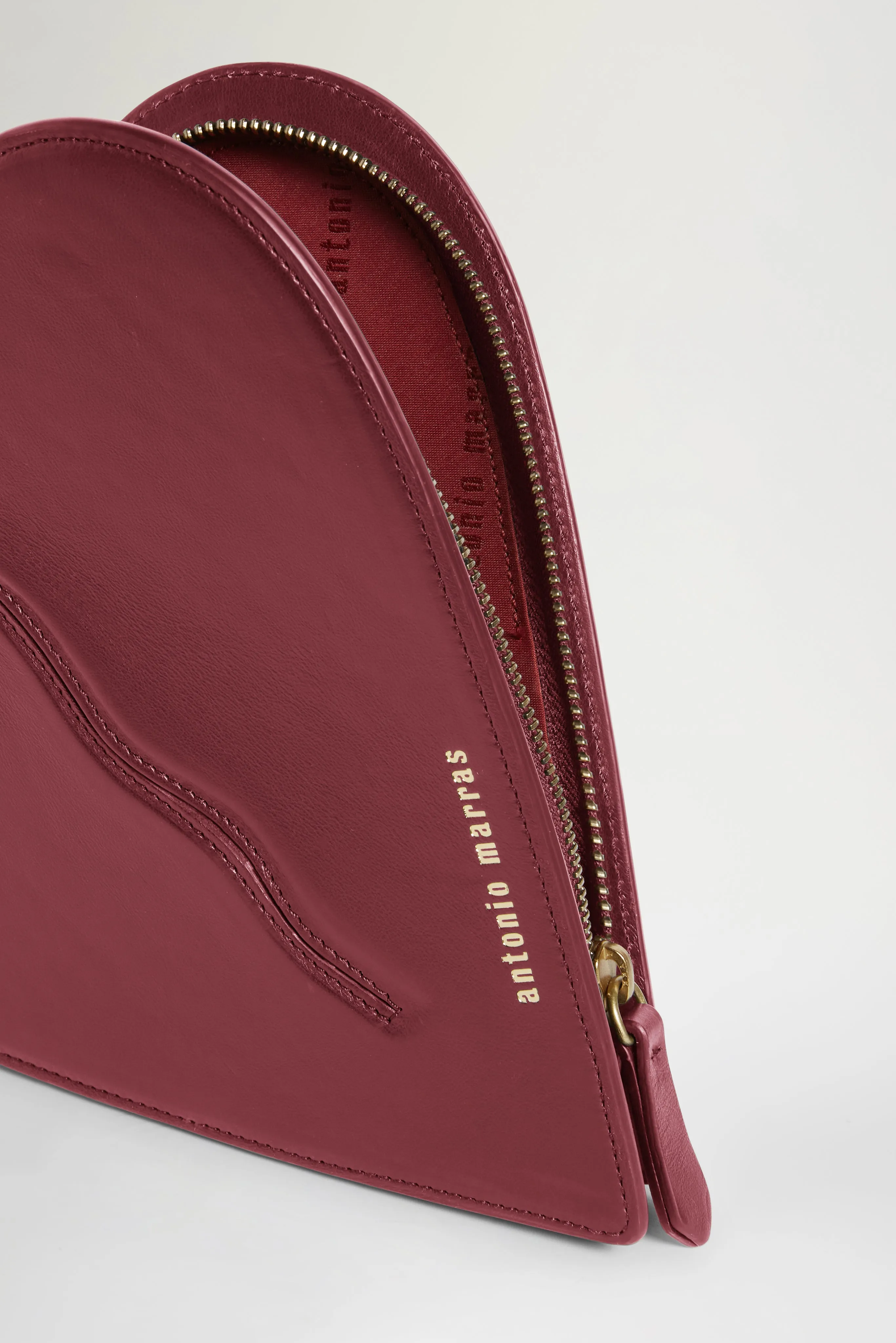 Heart Clutch Bordeaux sold by Antonio Marras product image thumbnail 4