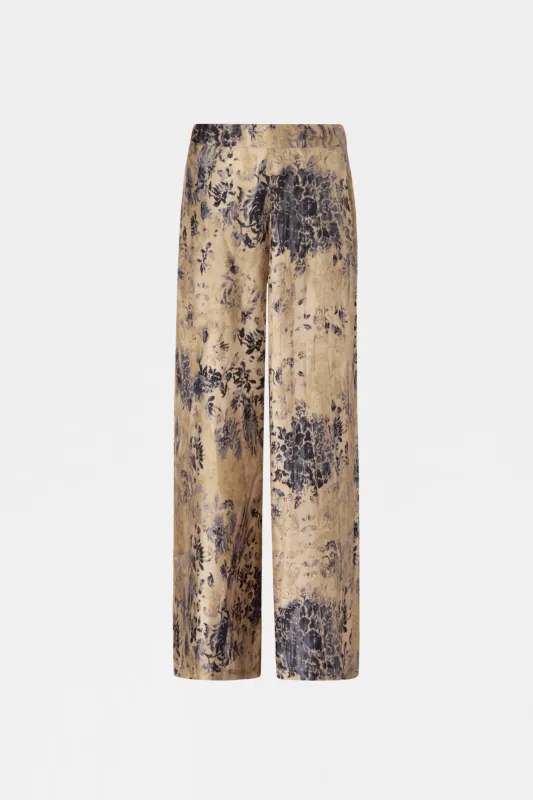 Palazzo Pants in Printed Silk made by Antonio Marras