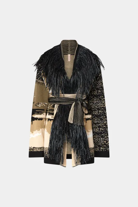 Fringed Knit Jacket made by Antonio Marras