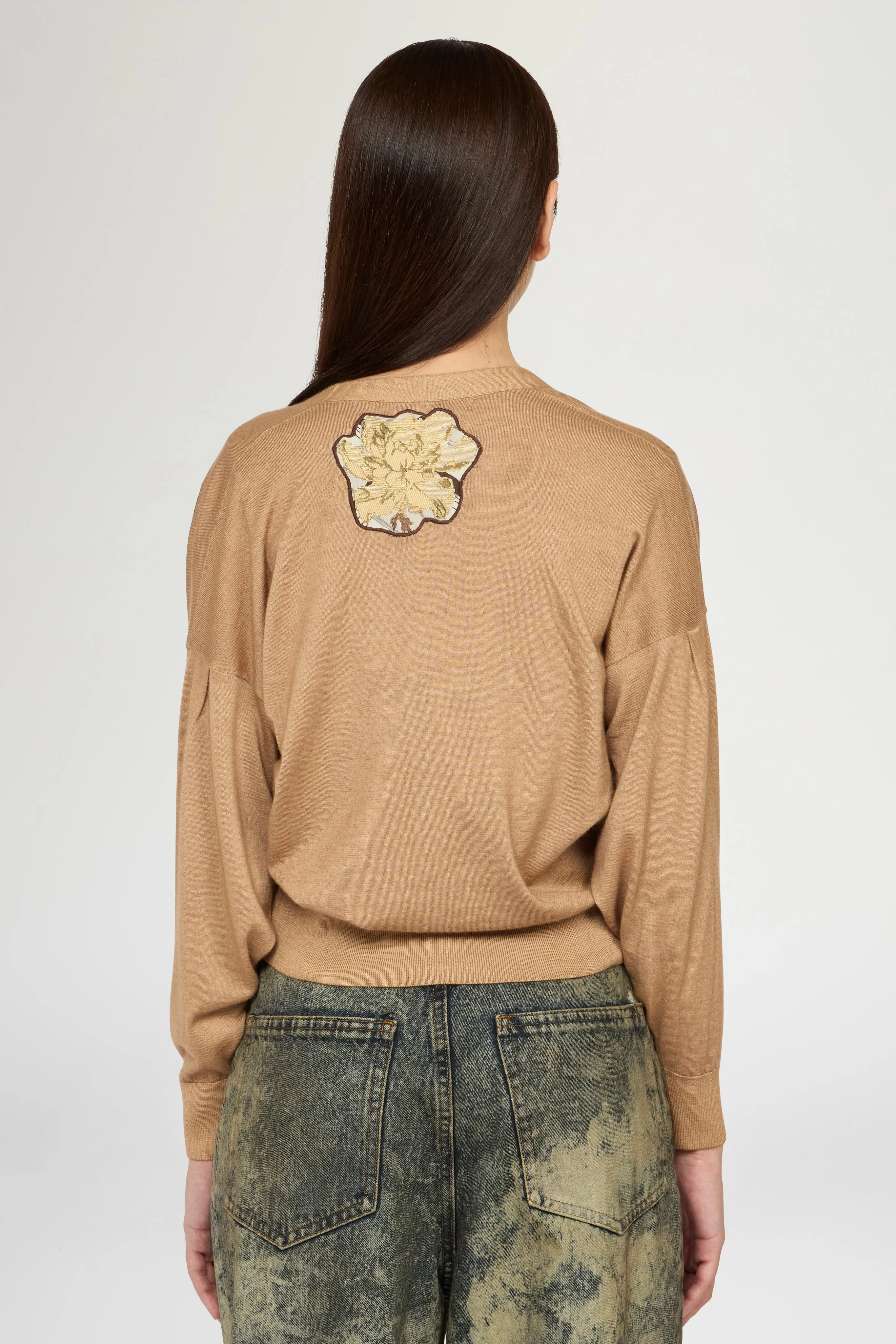 Cashmere Cardigan With Floral Patches sold by Antonio Marras product image thumbnail 3