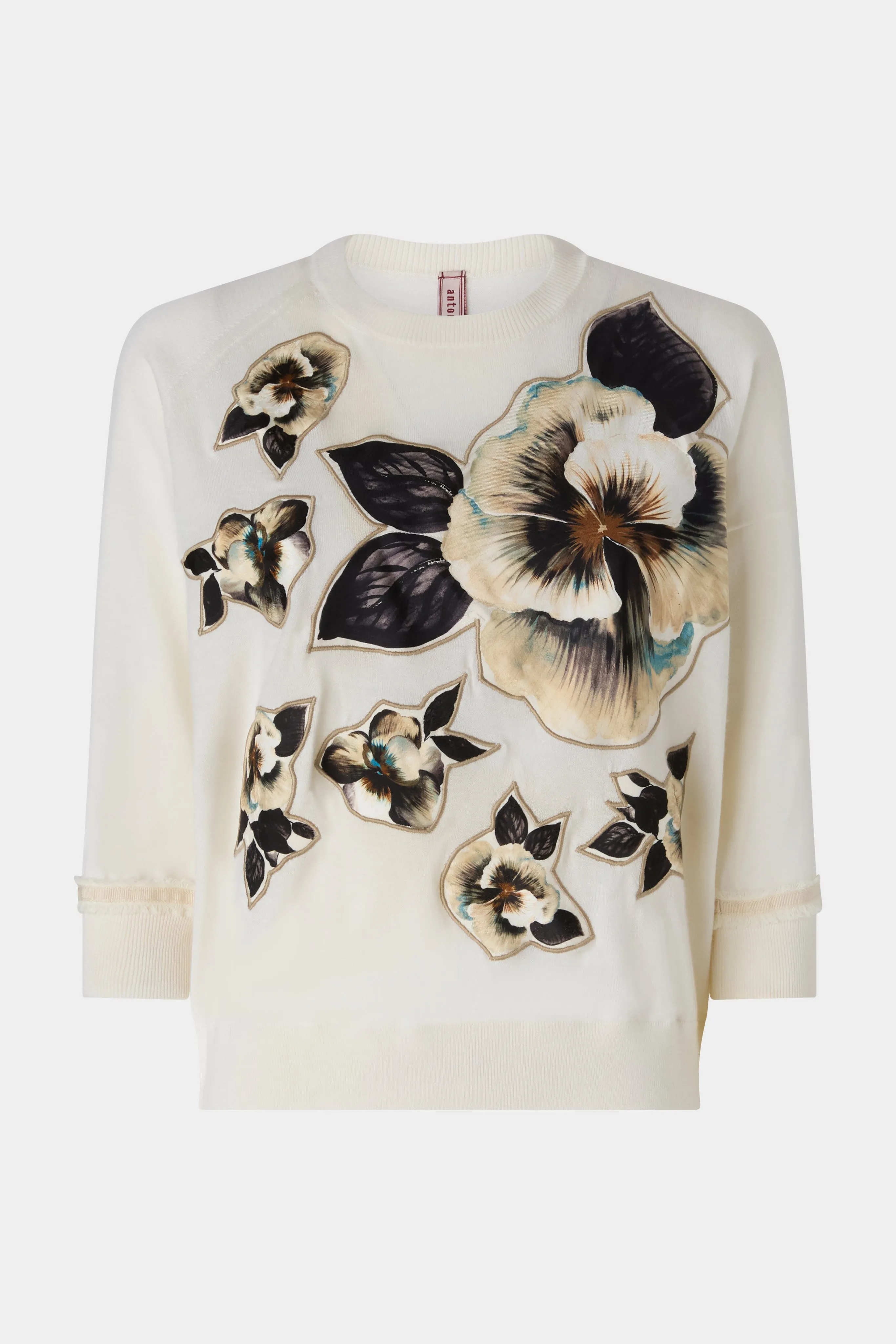 Cashmere Floral Patch Sweater sold by Antonio Marras