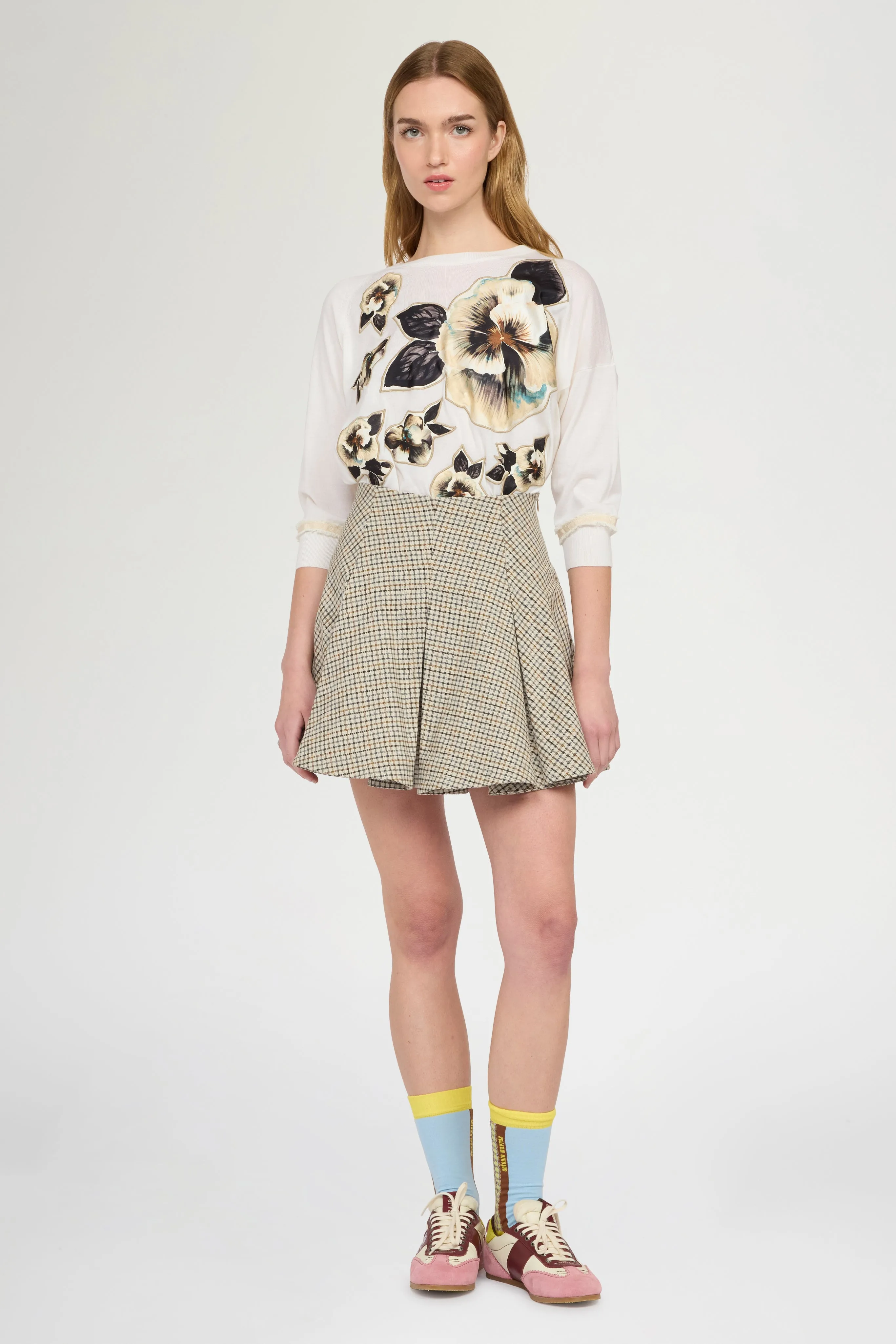 Cashmere Floral Patch Sweater sold by Antonio Marras product image thumbnail 2