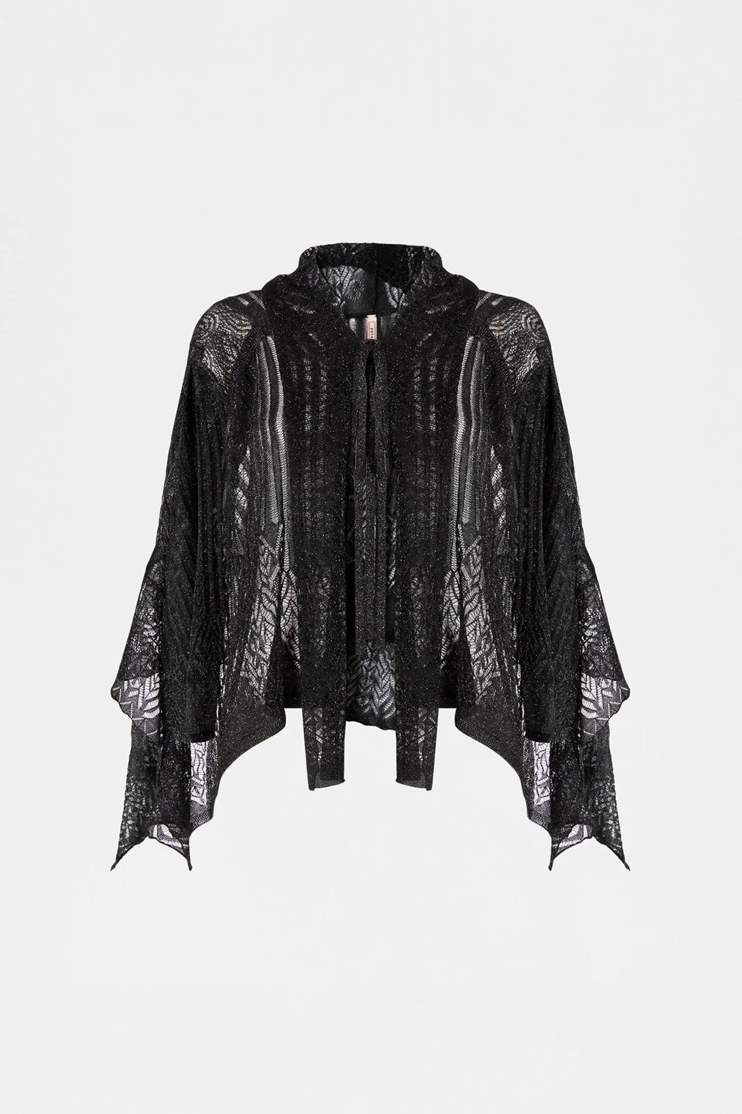 Sheer Lace Short-Sleeve Cardigan sold by Antonio Marras