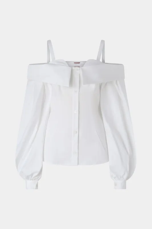 Off-Shoulder Bustier Shirt made by Antonio Marras