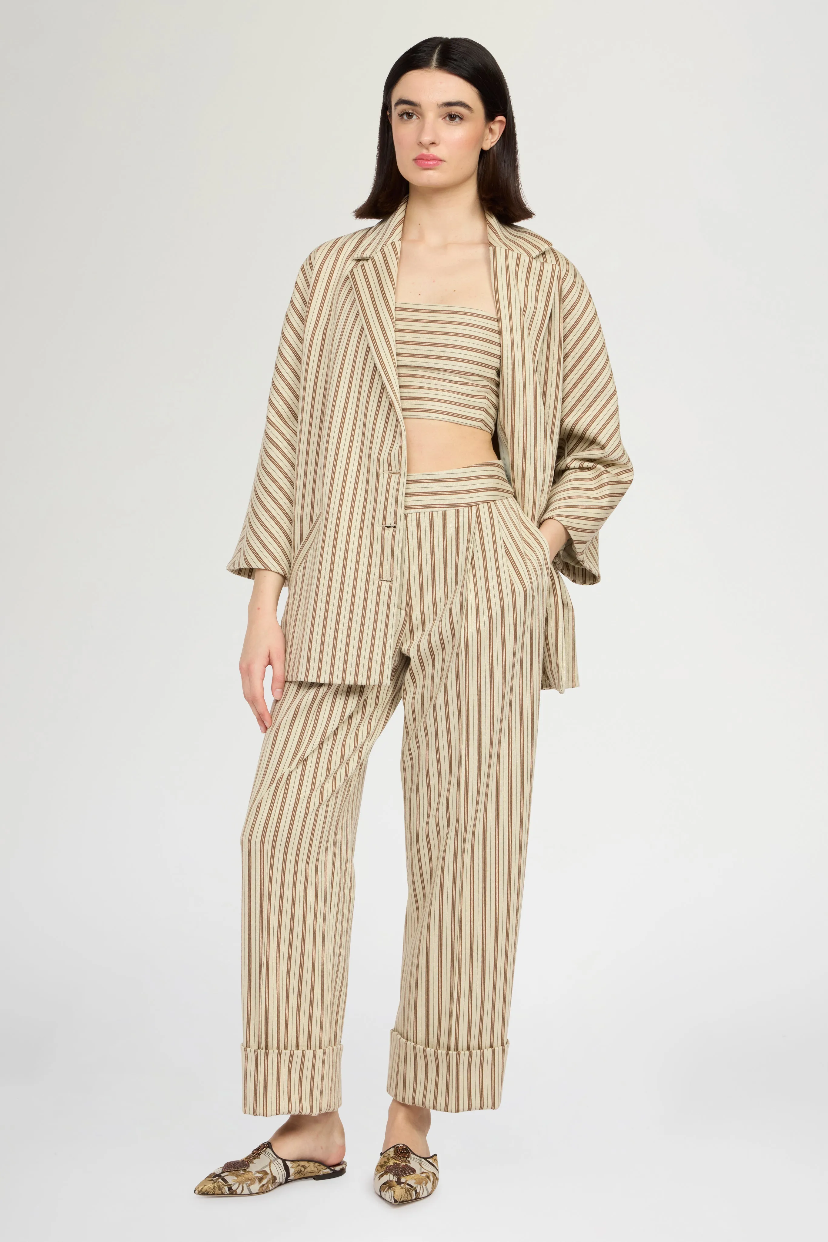 Striped Straight-Leg Pants sold by Antonio Marras product image thumbnail 2