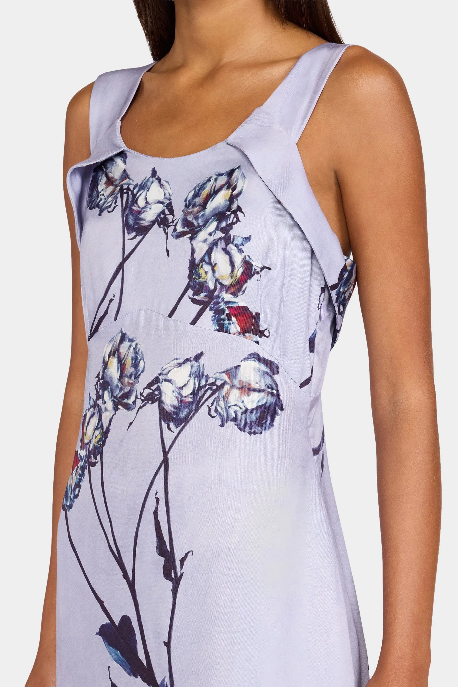 Long Painted Rose Print Dress sold by Antonio Marras product image thumbnail 4