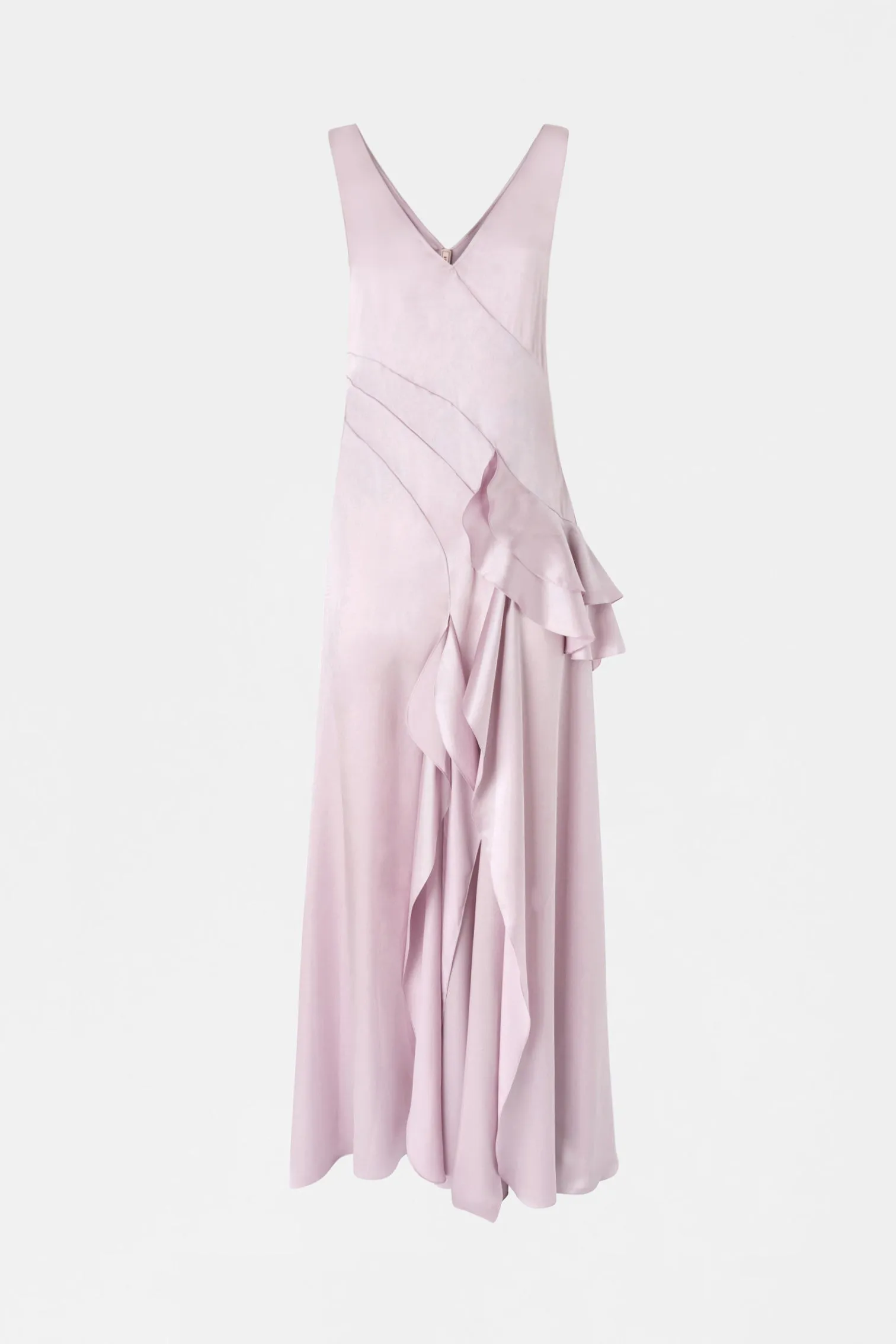 Long Silk Satin Ruffled Dress sold by Antonio Marras