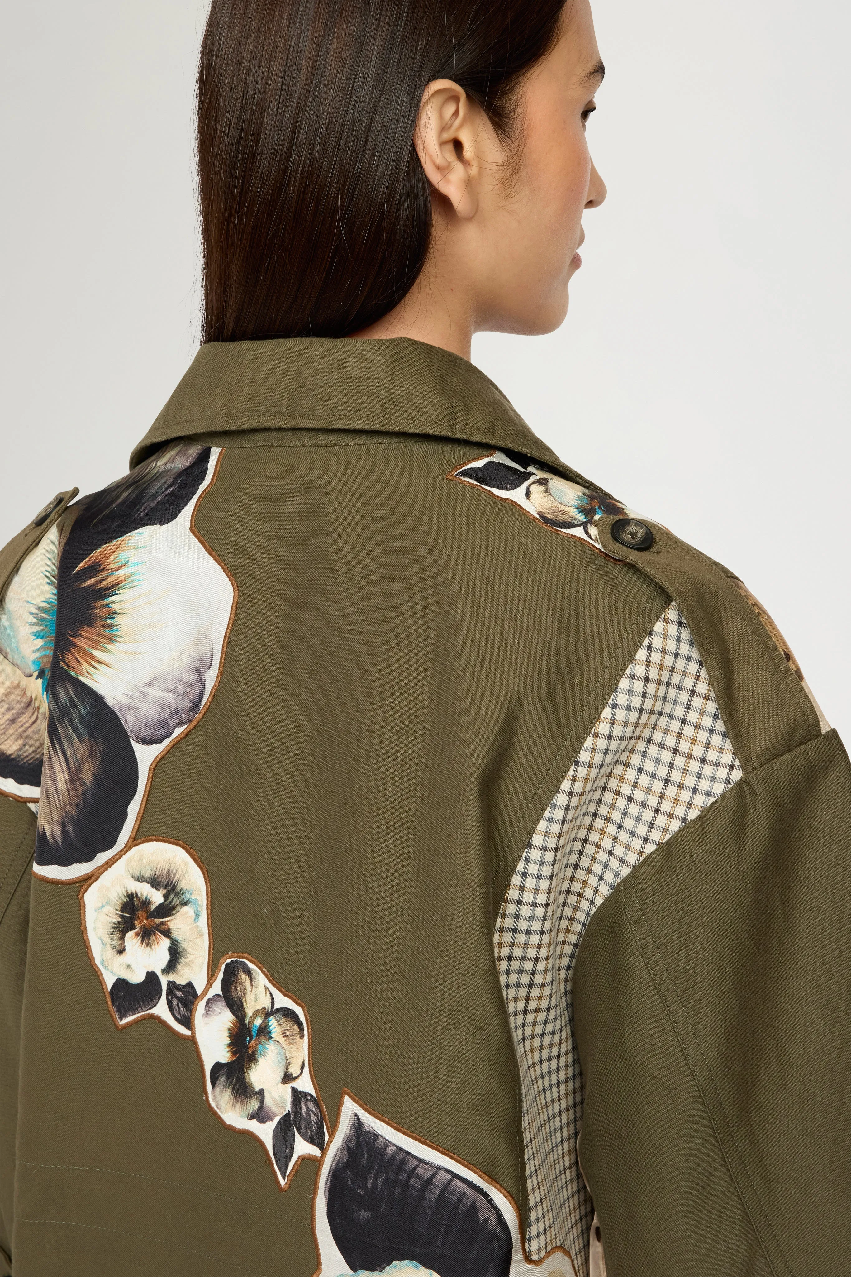 Pansy Patchwork Flared Parka sold by Antonio Marras product image thumbnail 4