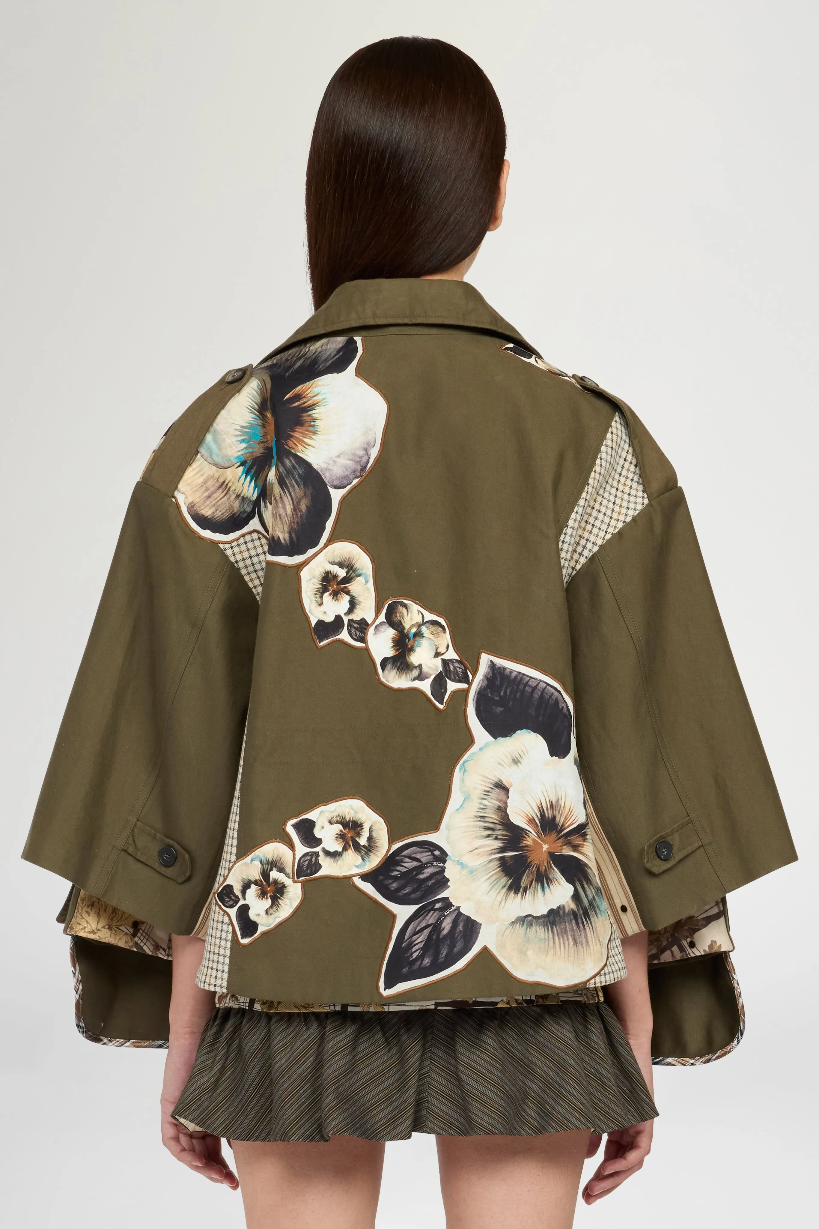 Pansy Patchwork Flared Parka sold by Antonio Marras product image thumbnail 3