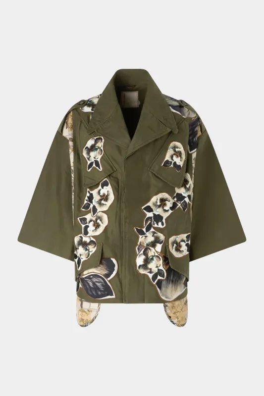 Pansy Patchwork Flared Parka made by Antonio Marras