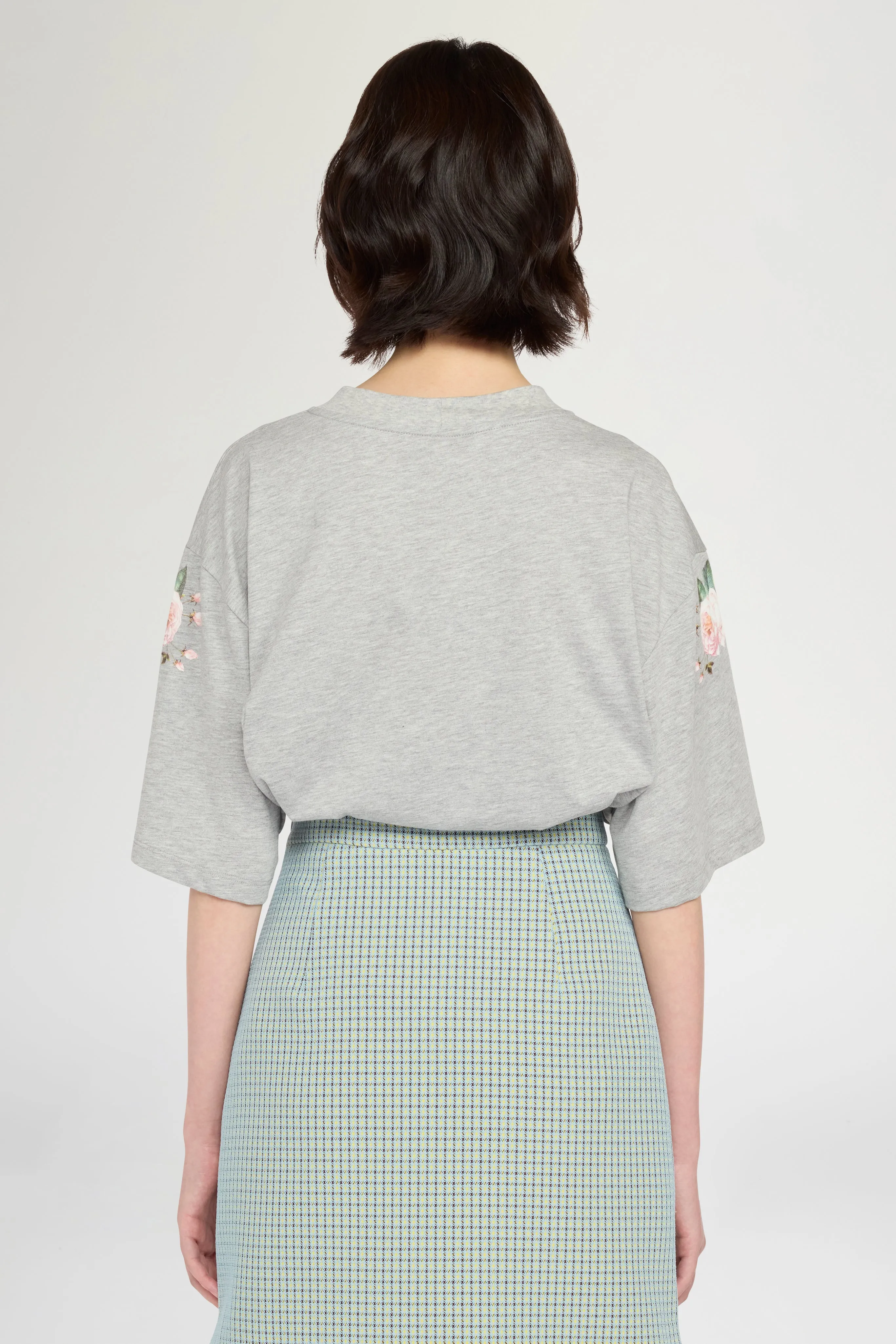 Grey Melange Floral Print T-Shirt sold by Antonio Marras product image thumbnail 3