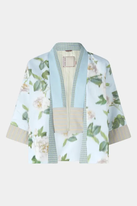 Short Kimono with Floral Print made by Antonio Marras