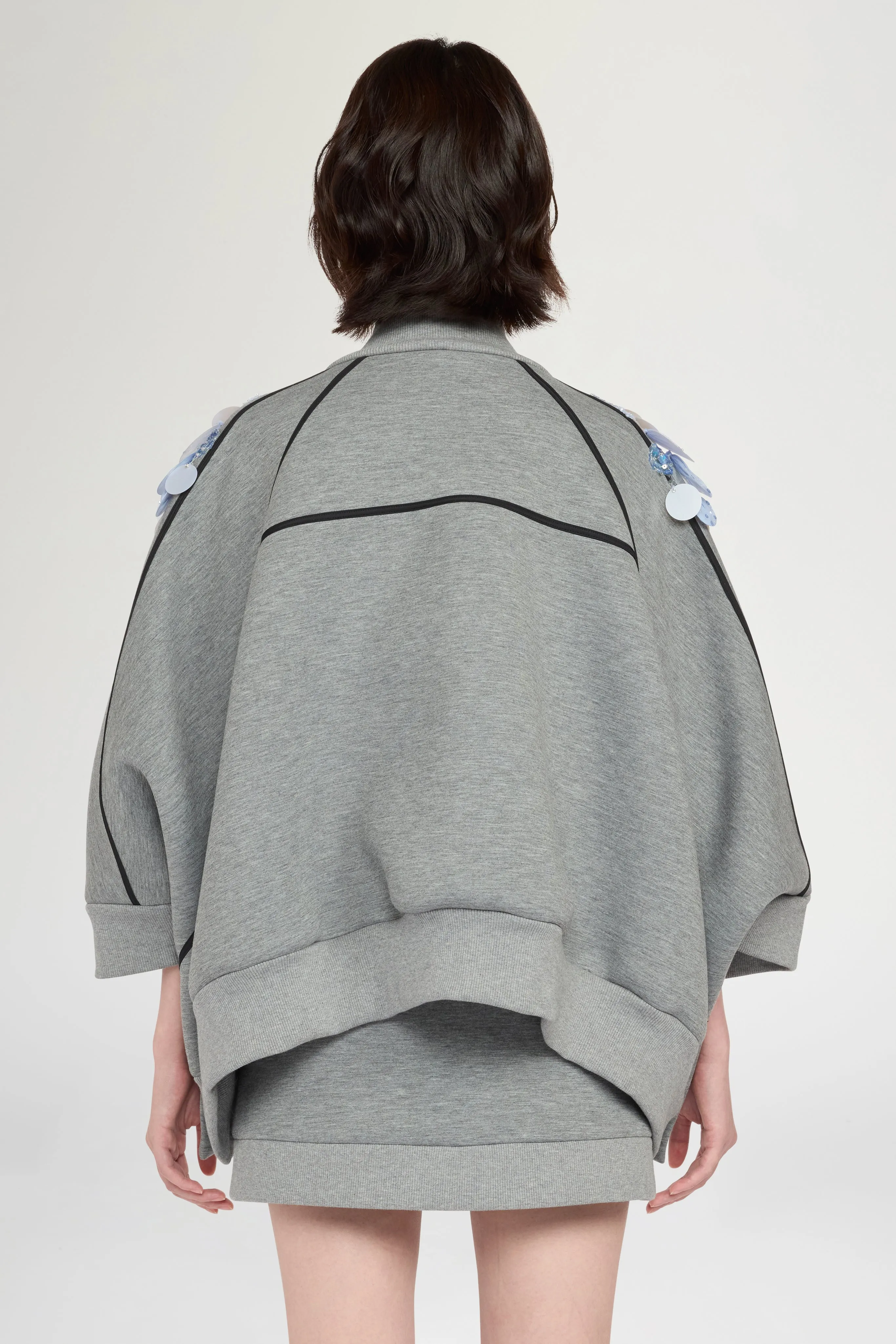 Grey Sequin Floral Sweatshirt sold by Antonio Marras product image thumbnail 3