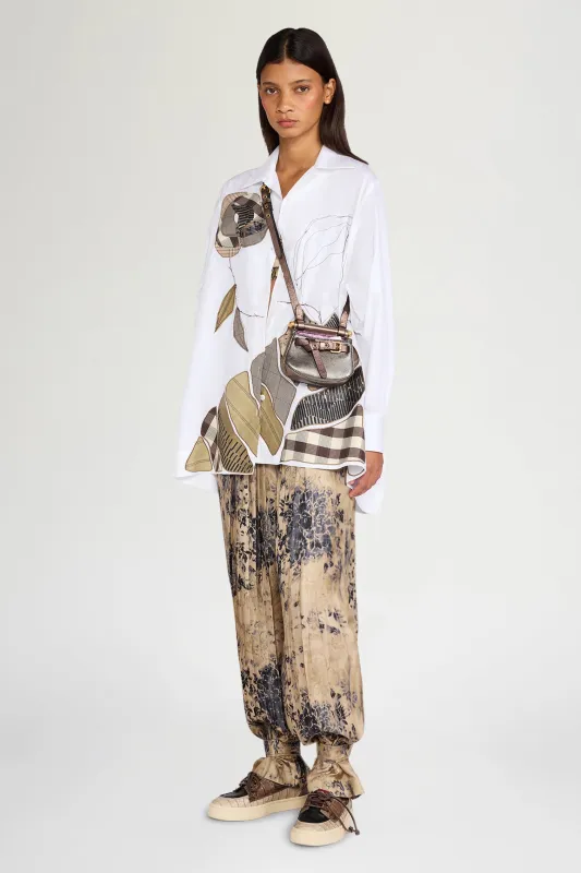Gold Tapestry Harem Pants made by Antonio Marras