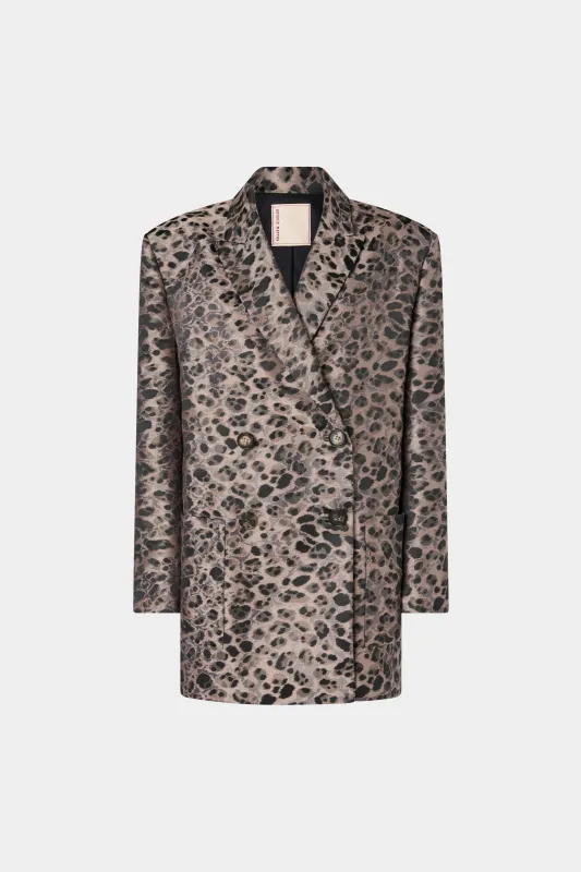 Double-Breasted Jacket Animalier Print made by Antonio Marras