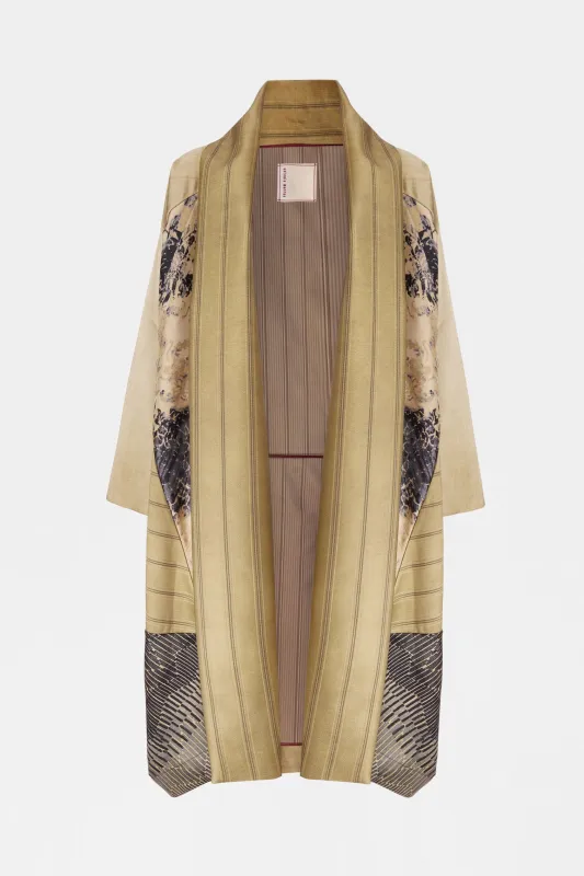 Patchwork Caban With Shawl Collar made by Antonio Marras