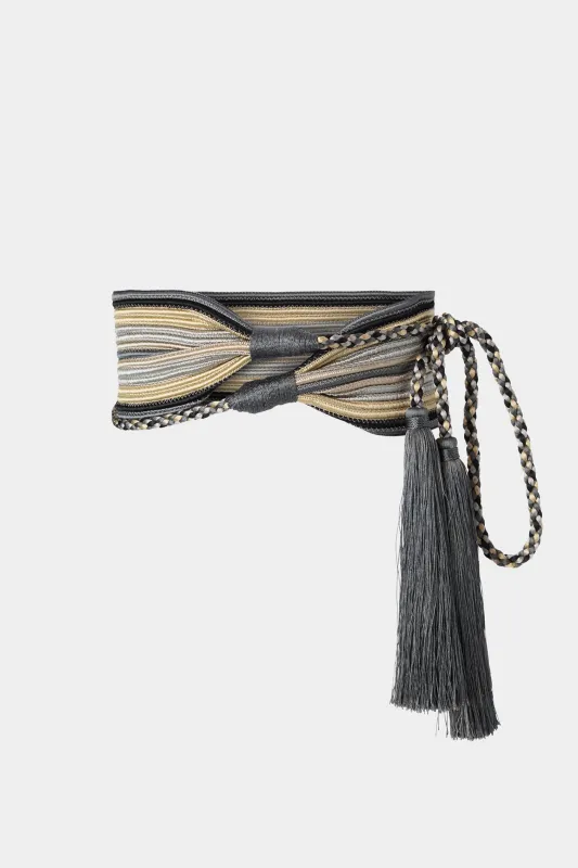 Grey Waist Sash made by Antonio Marras
