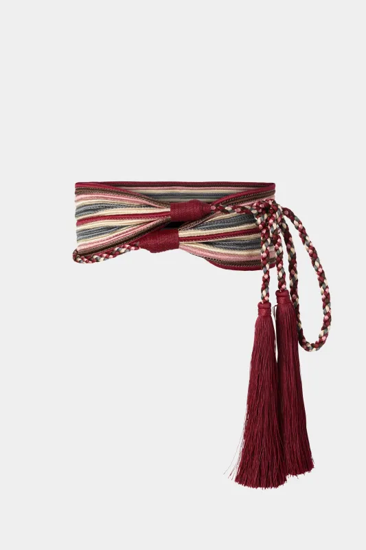 Bordeaux Waist Sash made by Antonio Marras