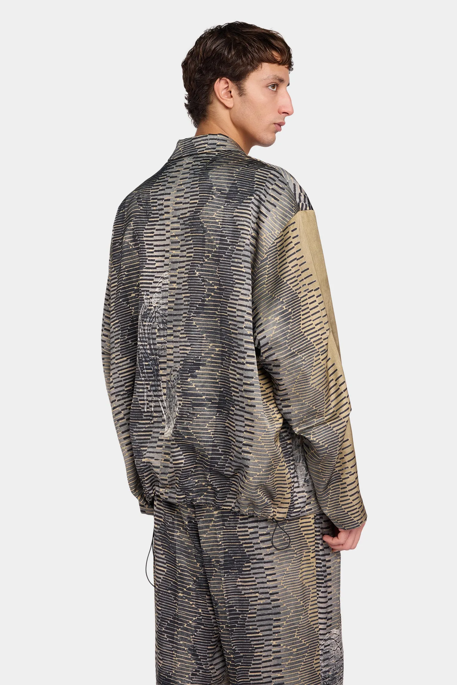 Gold Jacquard Deconstructed Jacket sold by Antonio Marras product image thumbnail 3