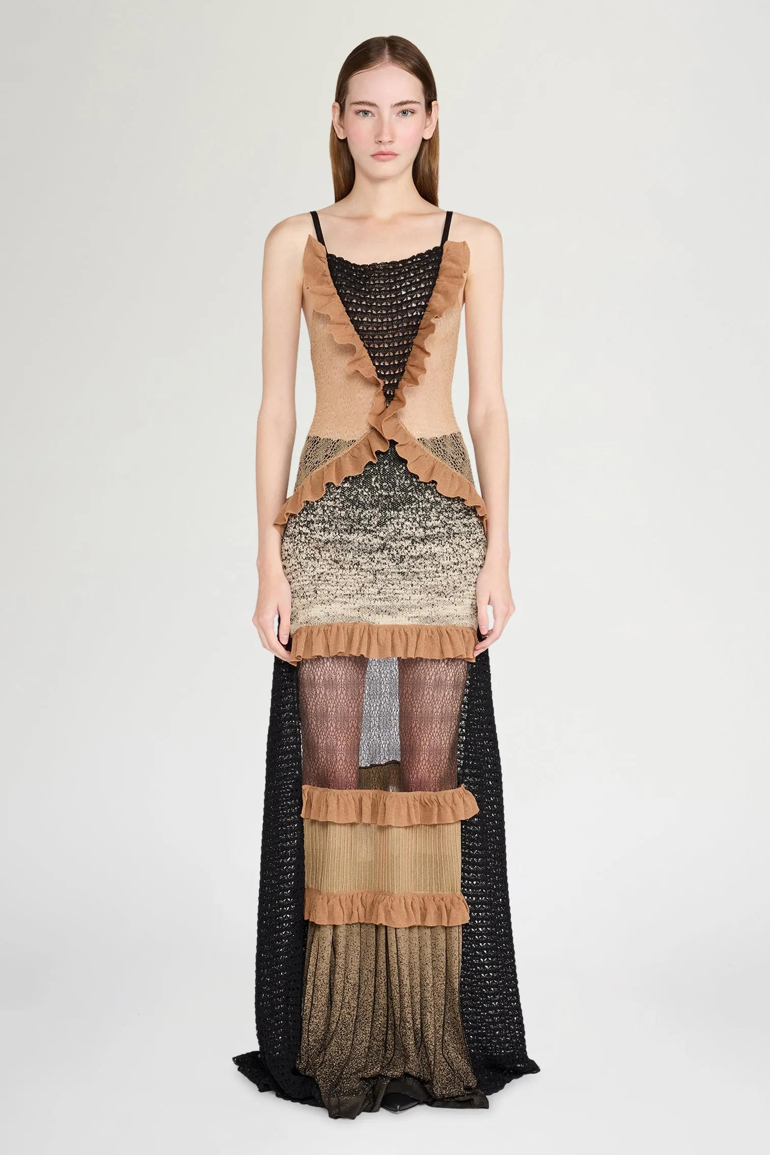 Patchwork Knit Slip Dress sold by Antonio Marras product image thumbnail 2