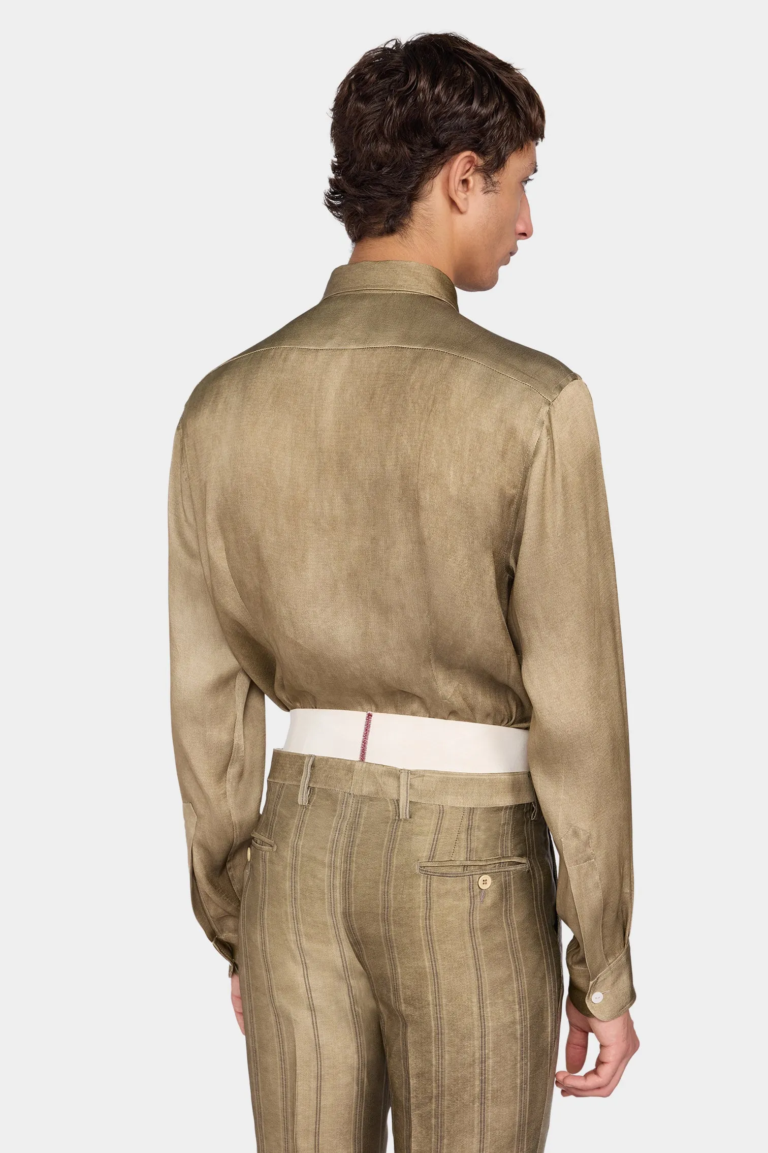 Gold Satin Shirt sold by Antonio Marras product image thumbnail 3