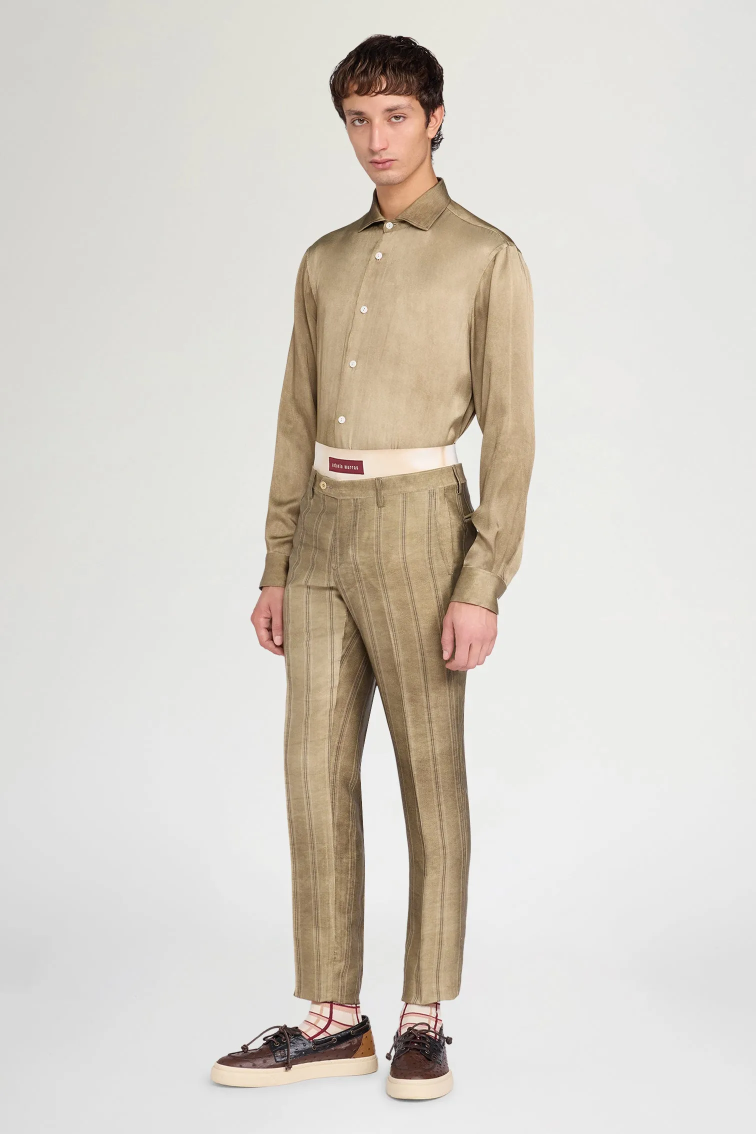 Gold Satin Shirt sold by Antonio Marras product image thumbnail 2