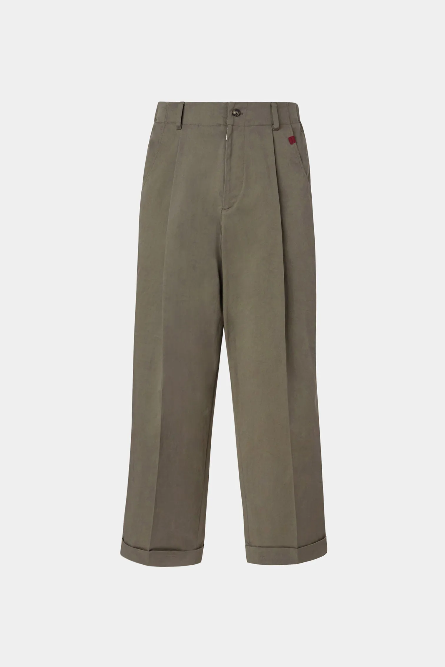 Tailored Wide Olive Pants sold by Antonio Marras