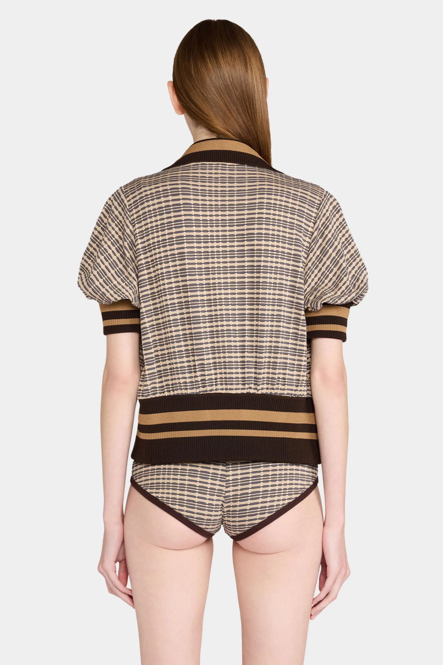 Brown Check Knit Cardigan sold by Antonio Marras product image thumbnail 3