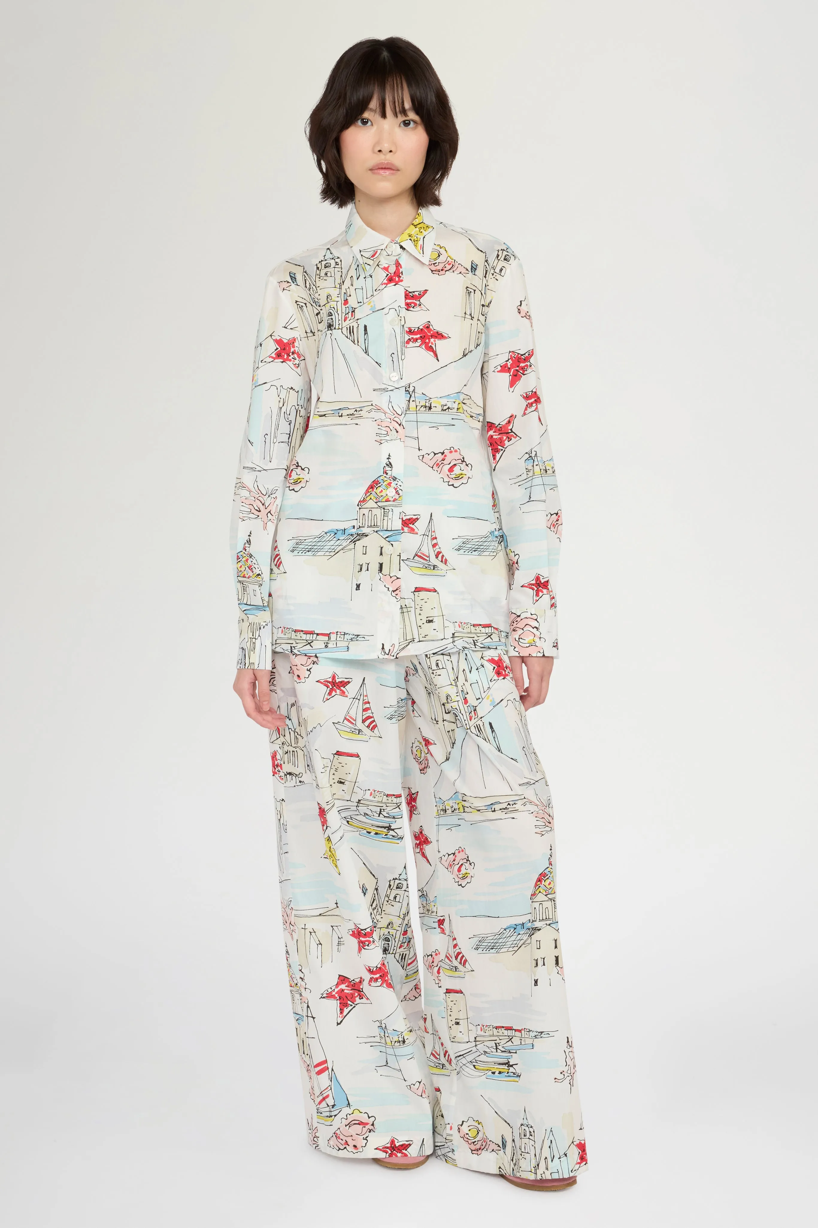 Alghero Print Palazzo Pants sold by Antonio Marras product image thumbnail 2