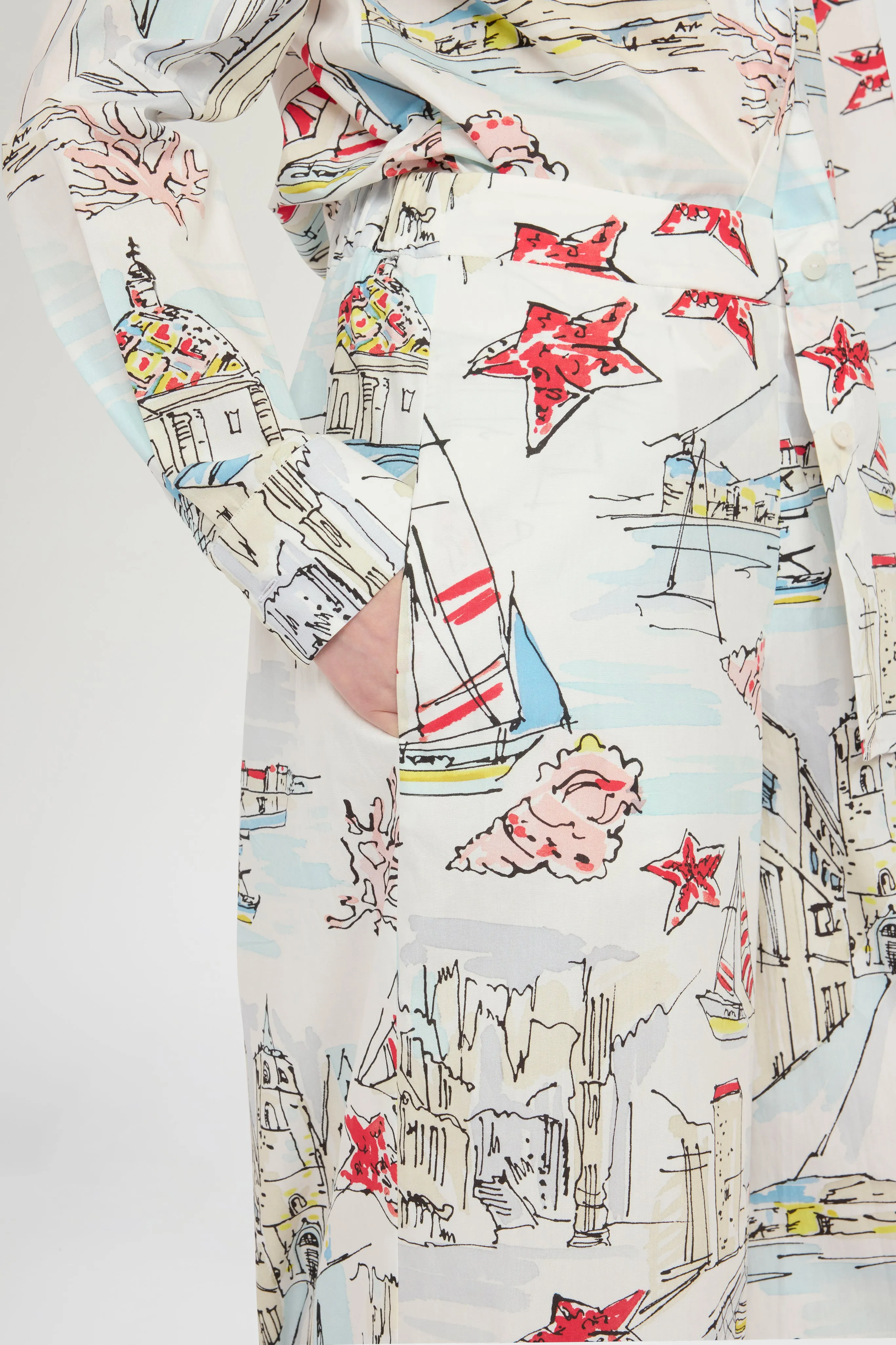 Alghero Print Palazzo Pants sold by Antonio Marras product image thumbnail 4