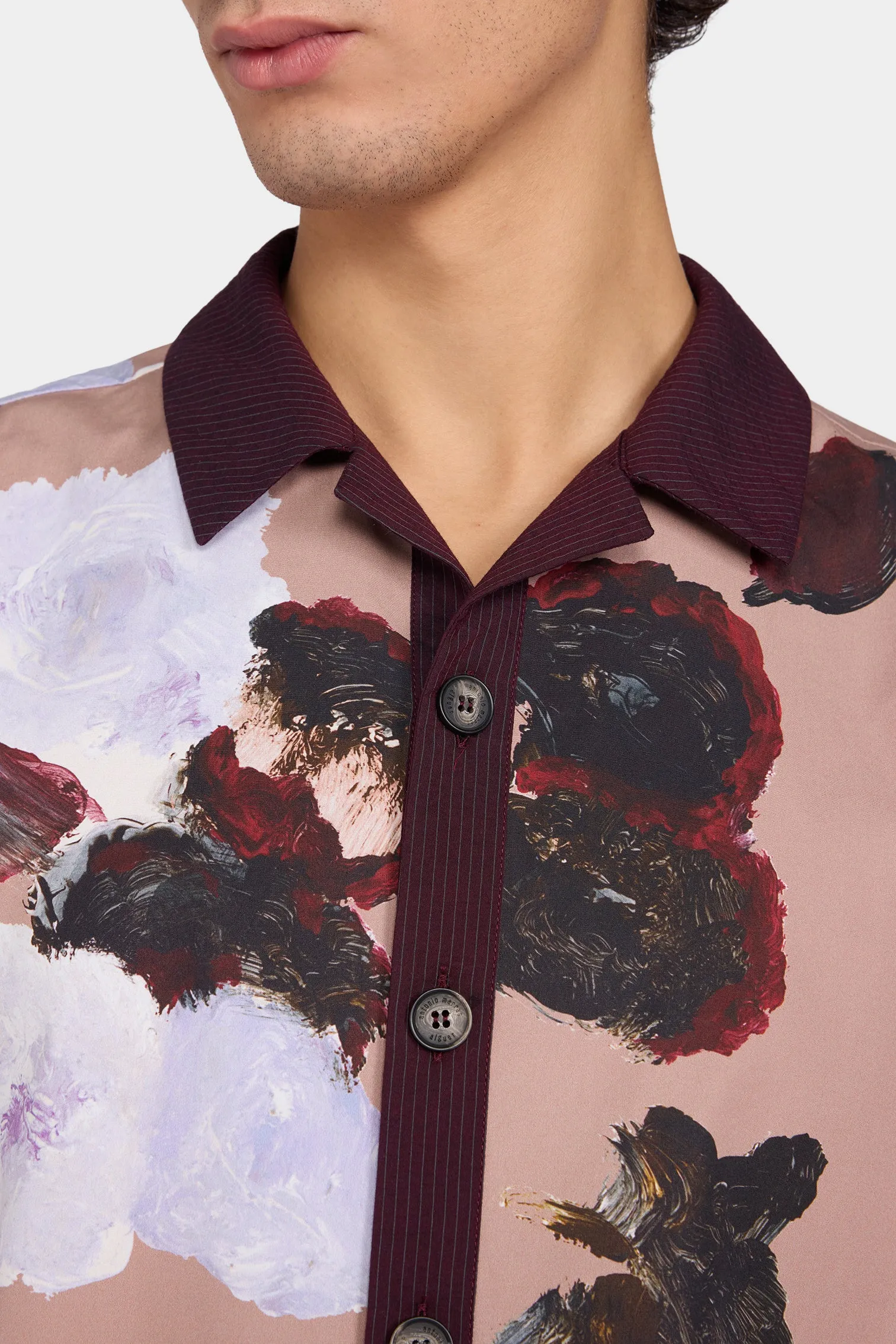 Rose Print Boxy Shirt sold by Antonio Marras product image thumbnail 4