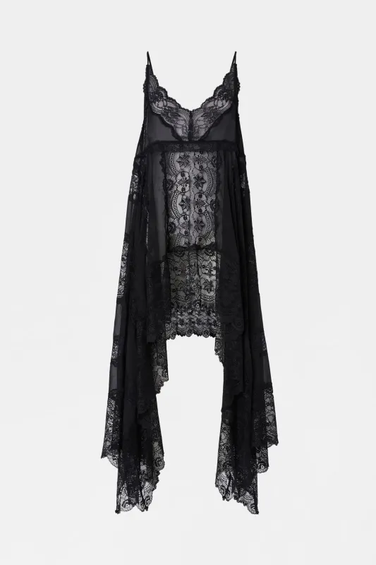 Black Lace Layered Camisole made by Antonio Marras