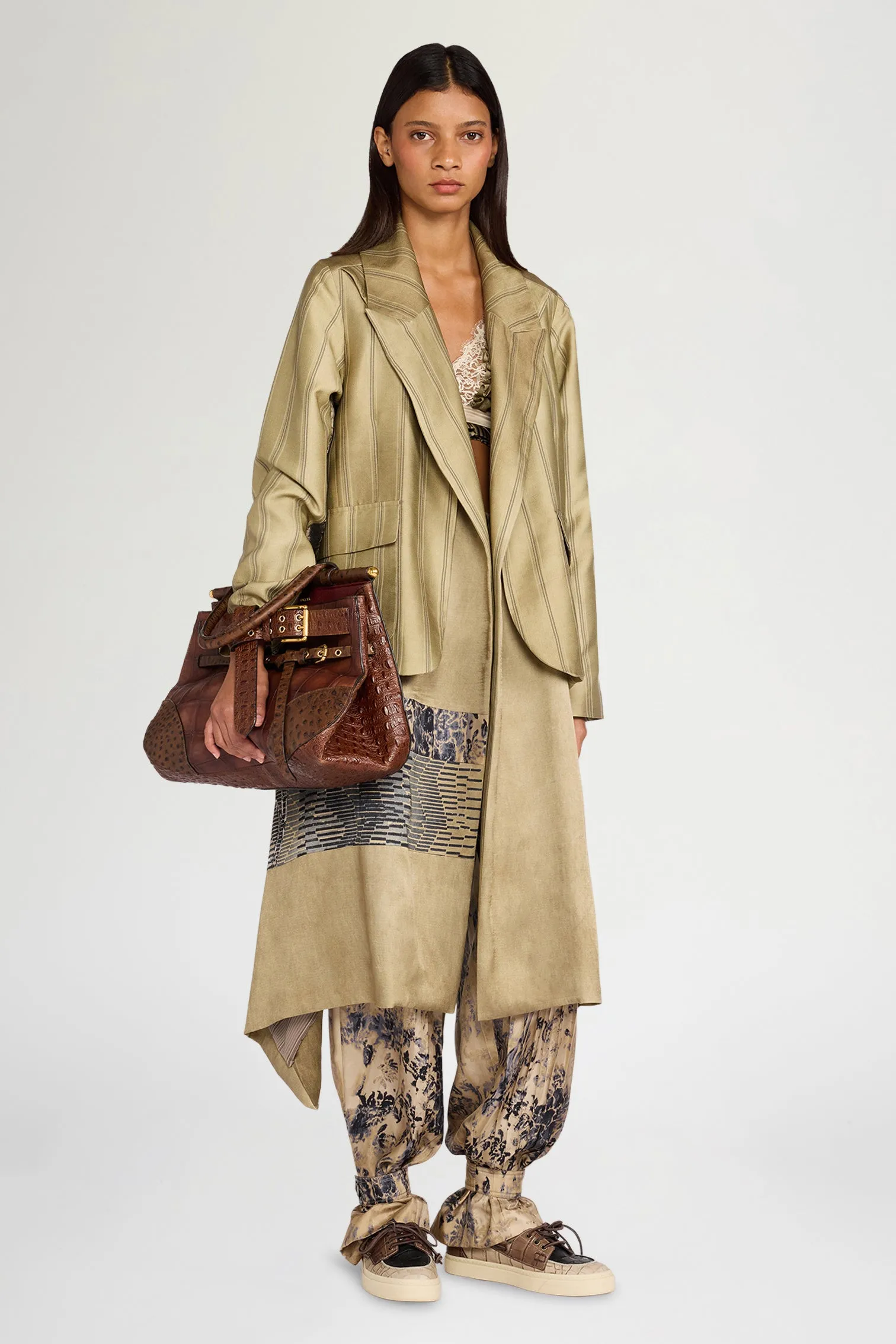Gold Layered Patchwork Coat sold by Antonio Marras product image thumbnail 2