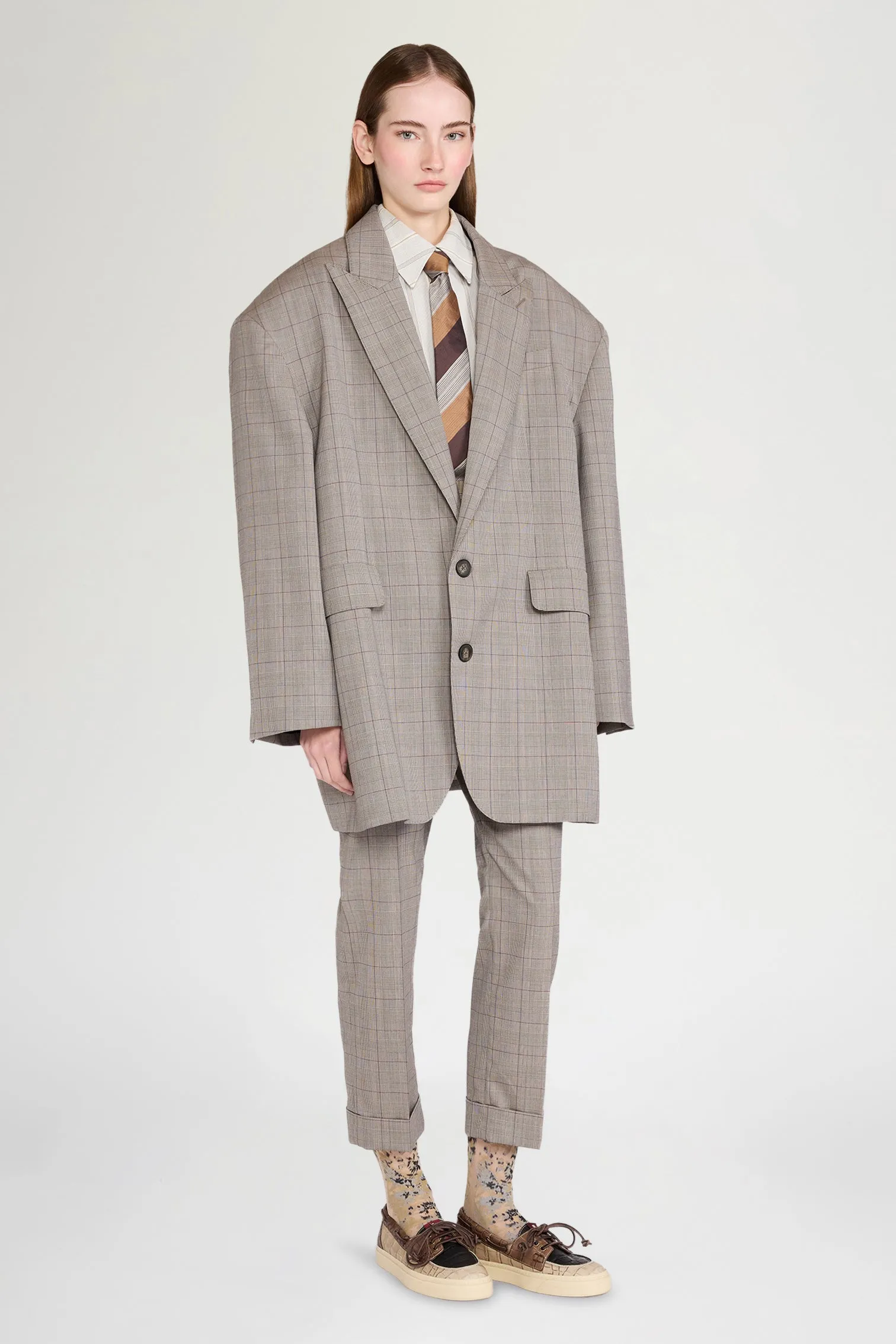 Ivory Striped Slim Shirt sold by Antonio Marras product image thumbnail 2