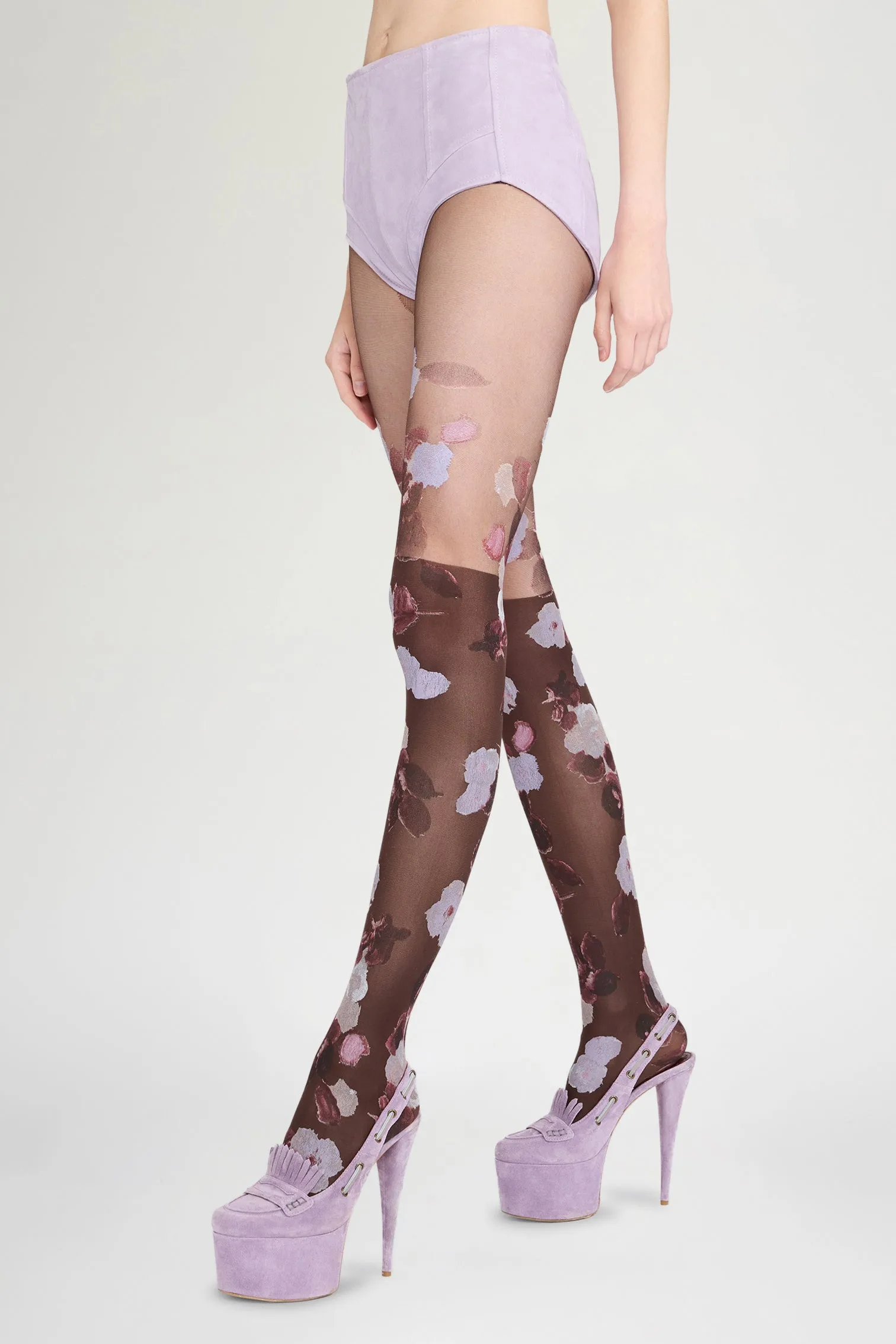 Floral Sheer Printed Tights sold by Antonio Marras