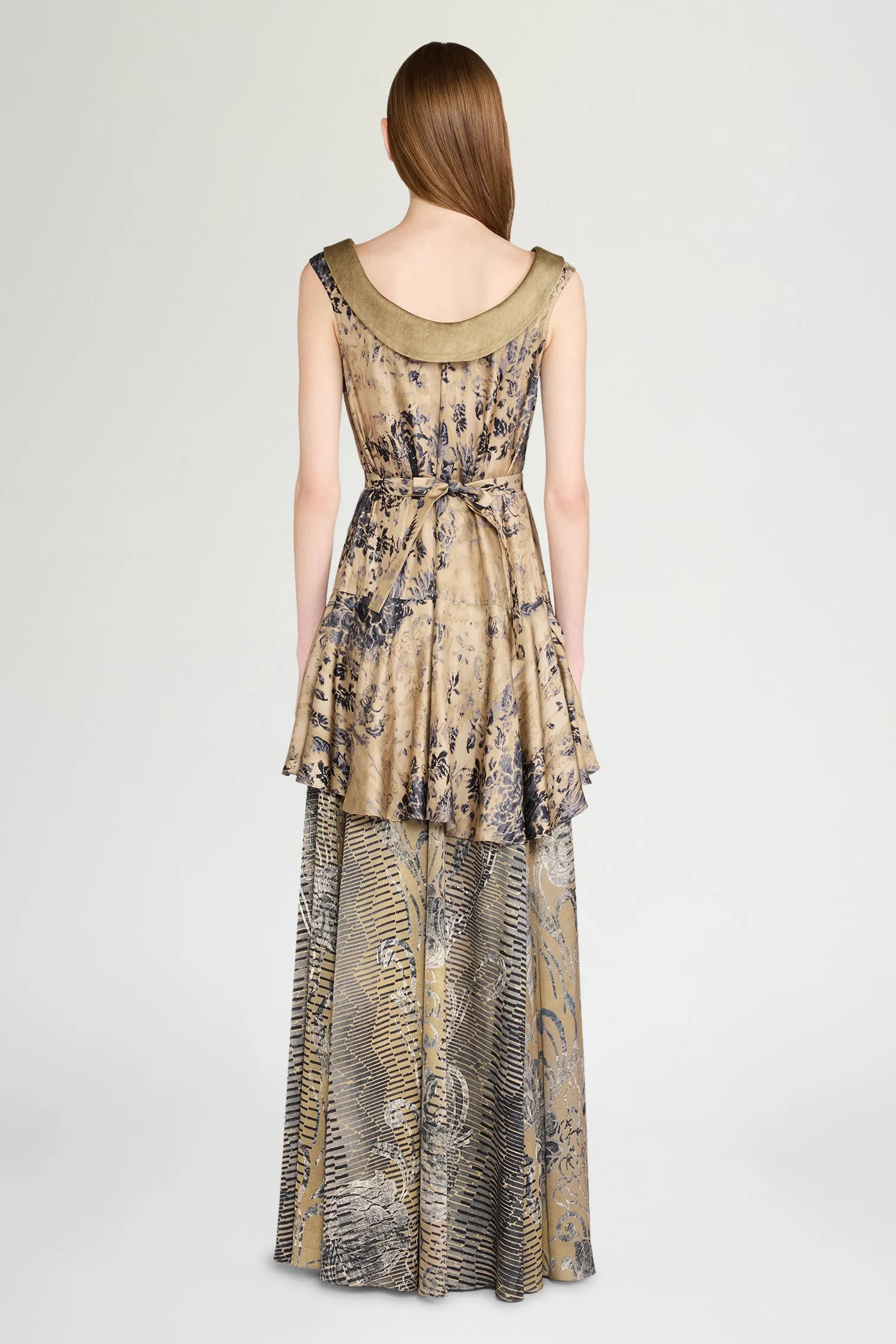Sleeveless Long Ruffled Shirt Dress sold by Antonio Marras product image thumbnail 3