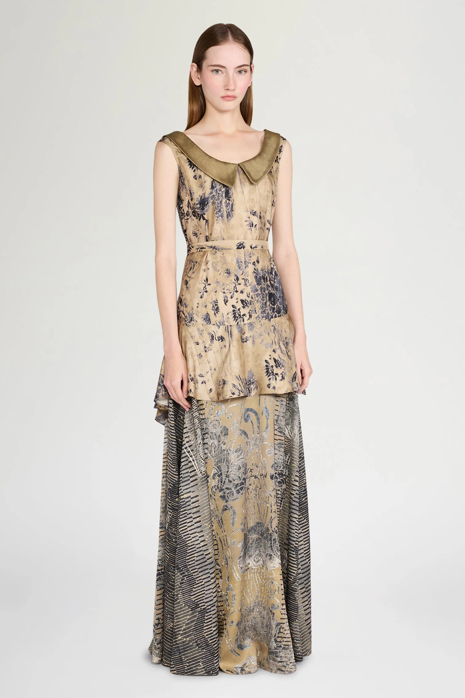 Sleeveless Long Ruffled Shirt Dress sold by Antonio Marras product image thumbnail 2