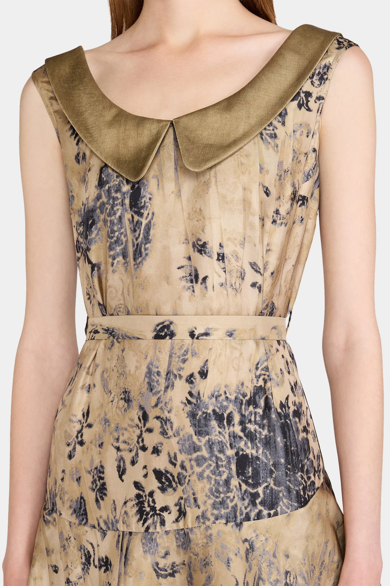 Sleeveless Long Ruffled Shirt Dress sold by Antonio Marras product image thumbnail 4