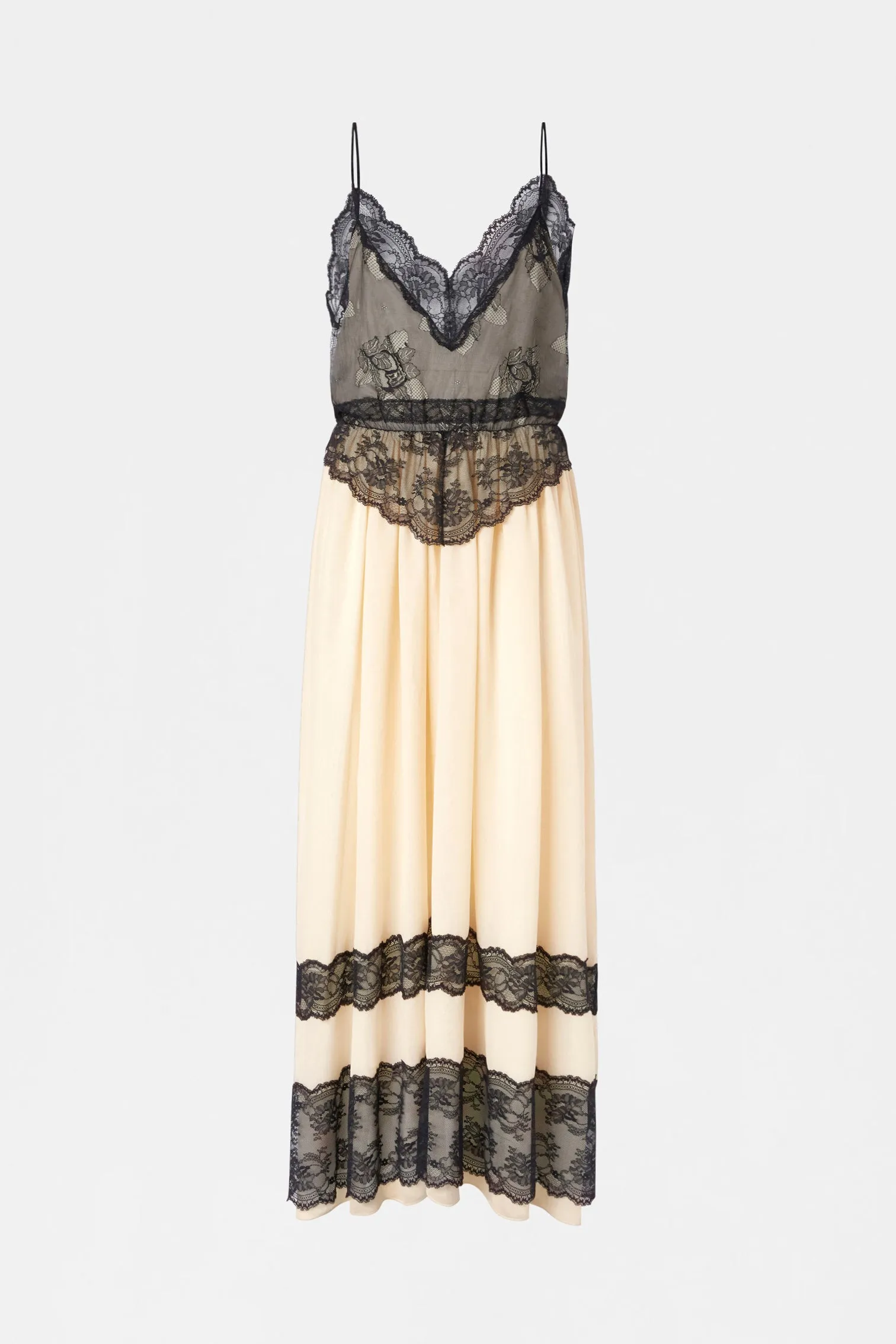 Long Slip Dress with Lace Details sold by Antonio Marras