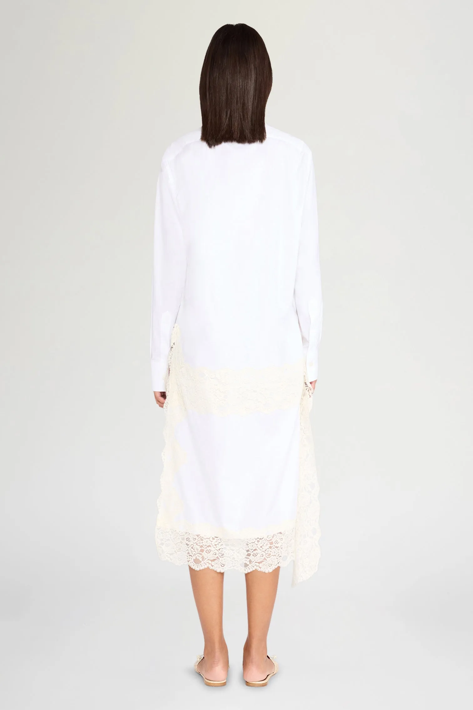 Ecru Lace Shirt Dress sold by Antonio Marras product image thumbnail 3