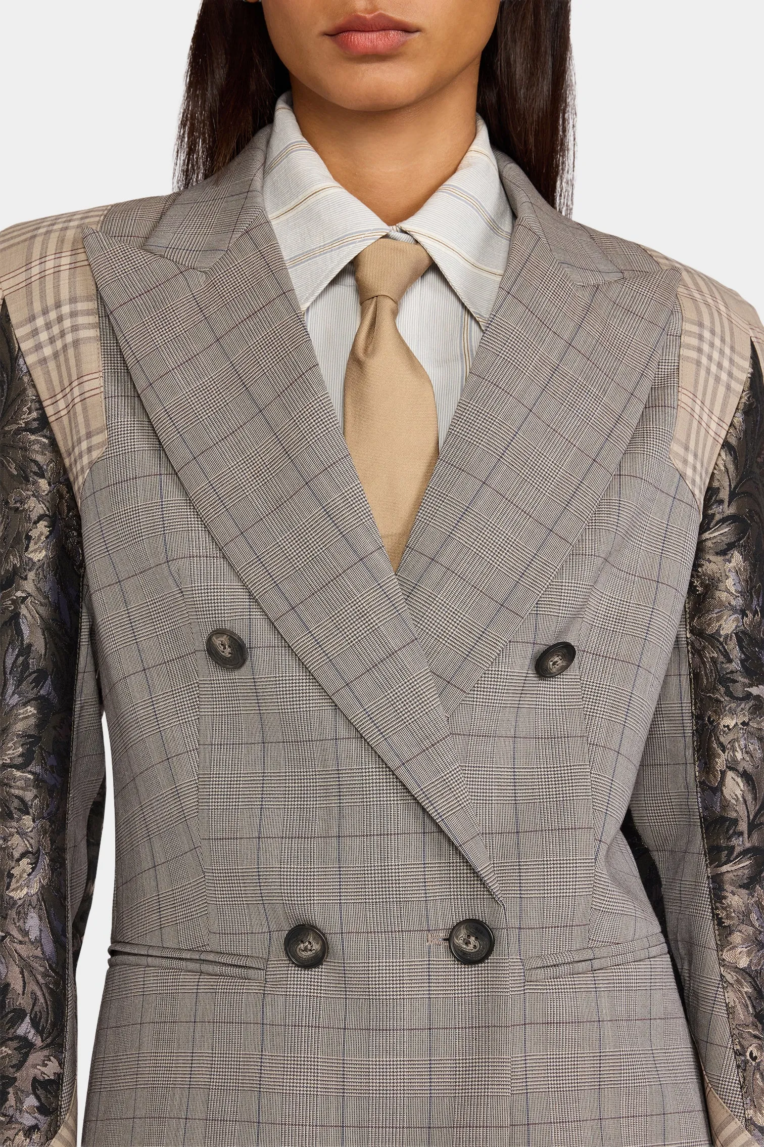 Checked Sculptural Jacket sold by Antonio Marras product image thumbnail 4