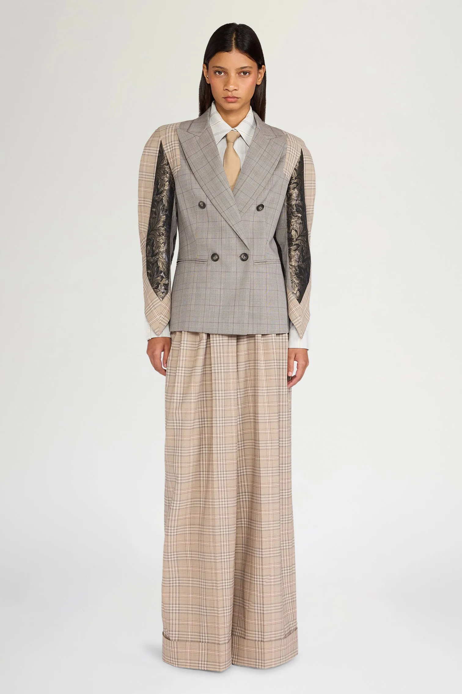 Checked Sculptural Jacket sold by Antonio Marras product image thumbnail 2